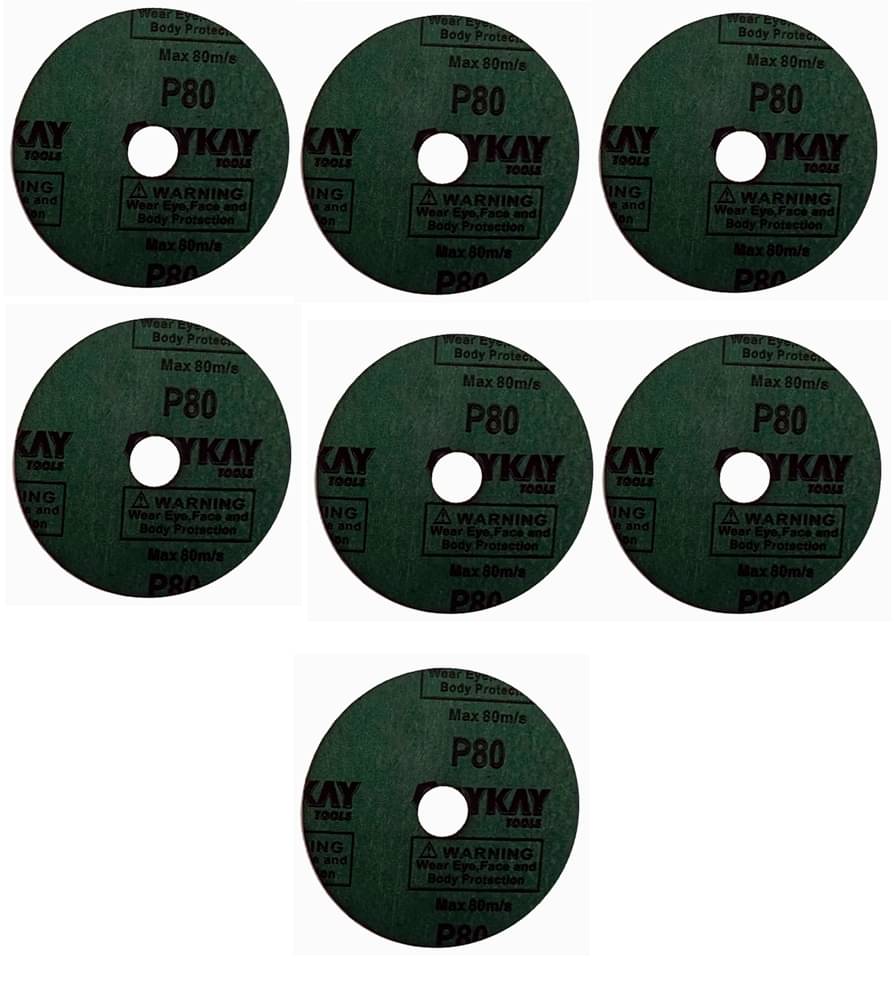     			OayKay Tools Fiber Disc 125mm 5 inch 80 Grit 25pcs Professional Quality