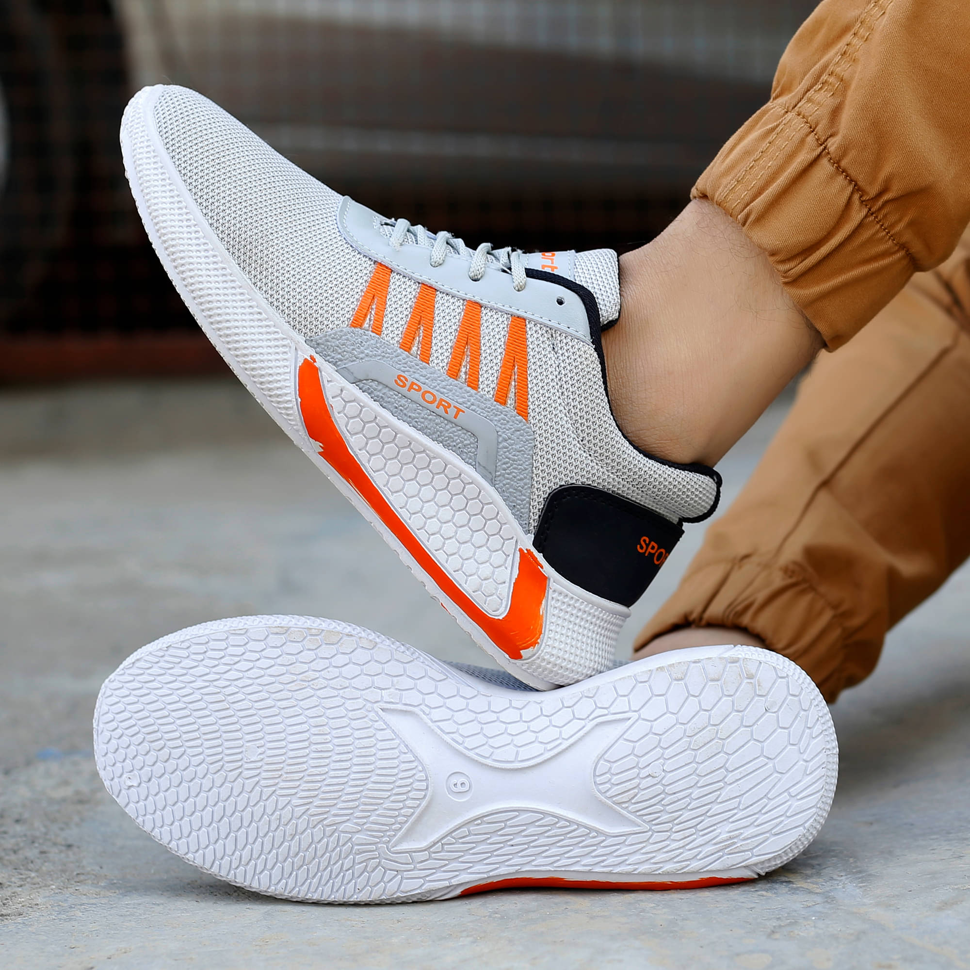     			PM Traders Sneakers For Men Grey Men's Sneakers