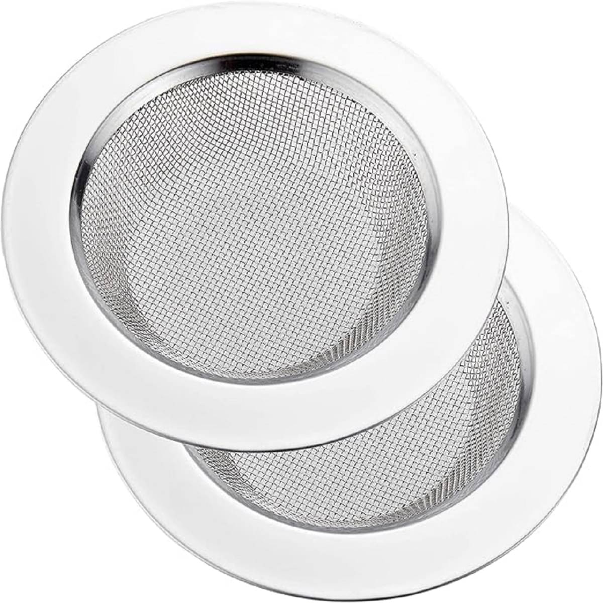     			REVV UP Steel Sink Strainer Jali for Kitchen Bathroom Drainage - Premium Stainless Steel Fine Mesh Sieve Filter Basket with Anti-Clogging Technology, Rust-Resistant, Easy Clean (Pack of 2)