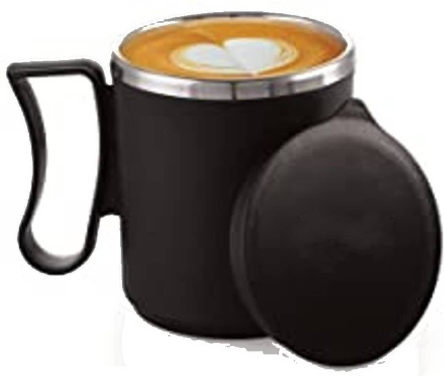Saule Plastic Coffee Mug Stainless Steel Coffee Mug 300 mL ( Pack of 1 )
