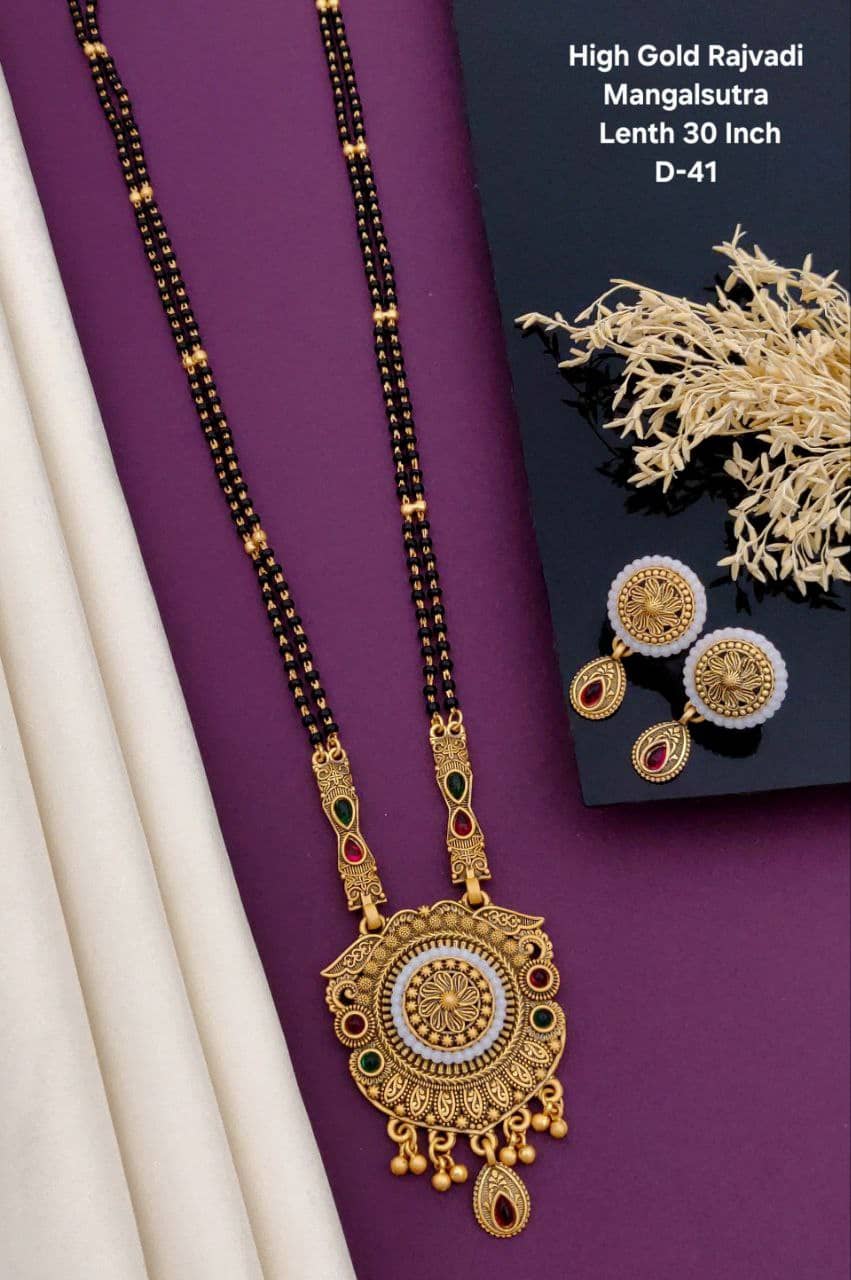 Shivay Fashion Golden Mangalsutra Set ( Pack of 1 )