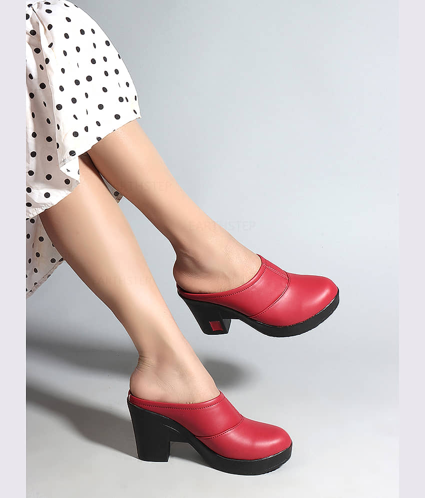 Shoetopia Black Women's Mules Heels - Heels | Buy online on ZillyBuy