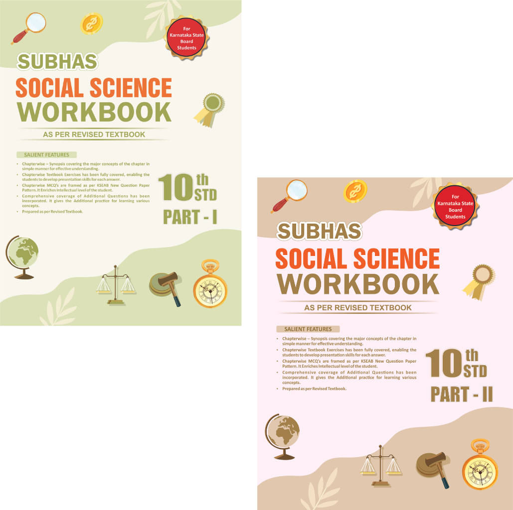 Subhas 10th Std Social Science Workbook Part 1 & Part 2 (Paperback, A Satish) Subhas 10th Std Social Science Workbook Part 1 & Part 2 (Paperback, A Satish)