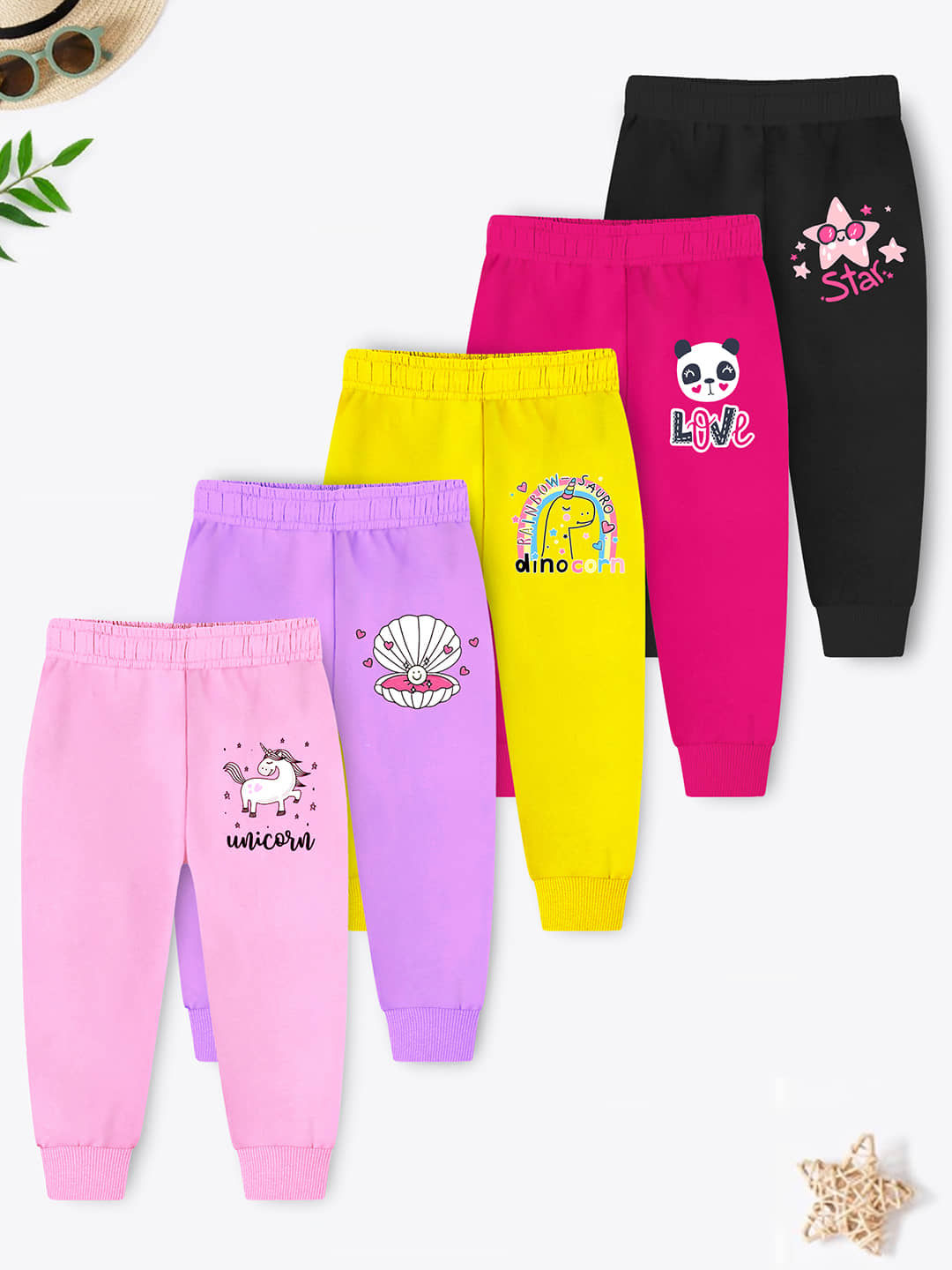 Trampoline Pack of 5 Girls Cotton Blend Pyjama ( Purple ) - Kurtas & Kurta Sets | Buy online on ZillyBuy