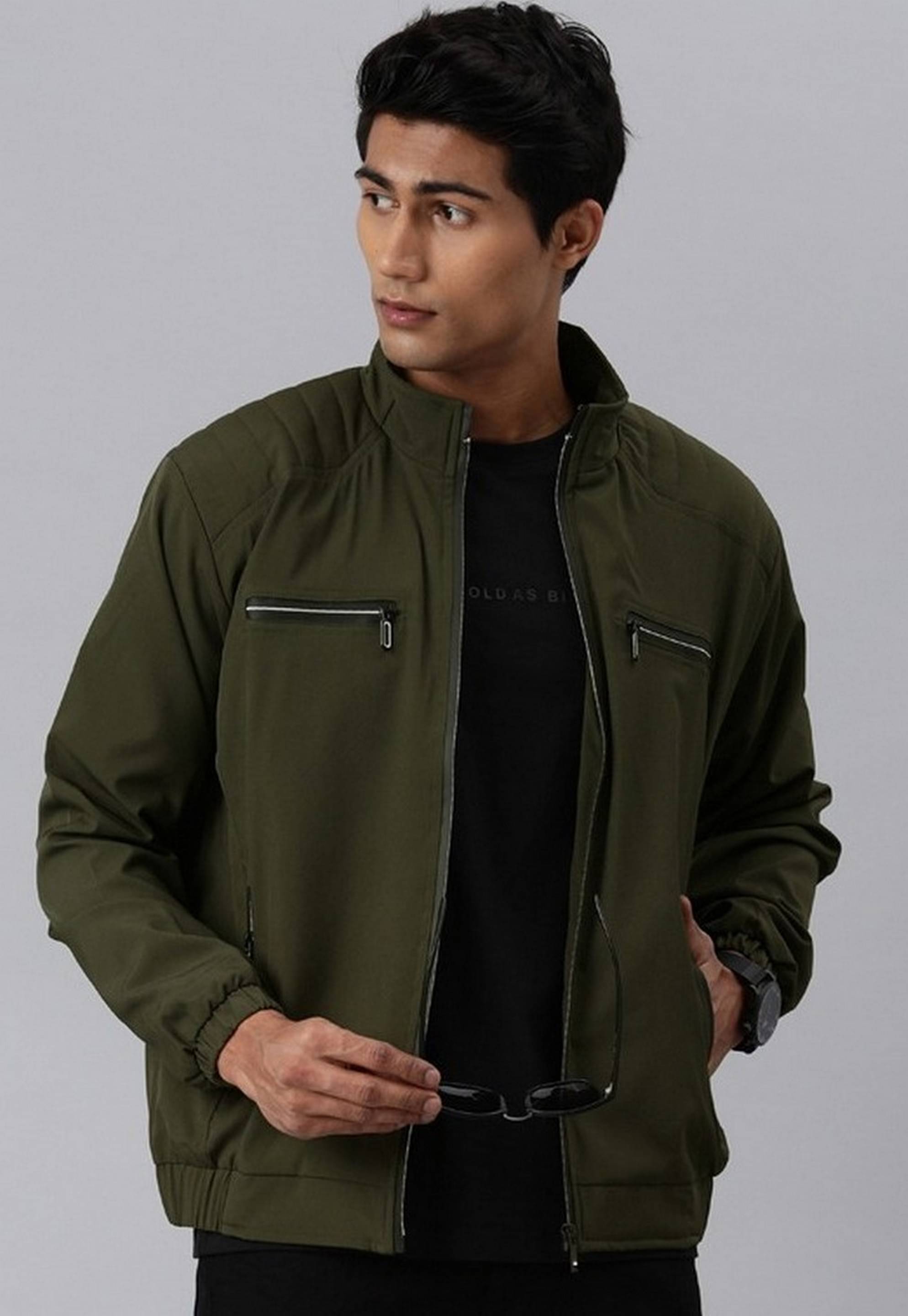 VOXATI Polyester Men's Casual Jacket - Green ( Pack of 1 )     			VOXATI Polyester Men's Casual Jacket - Green ( Pack of 1 )