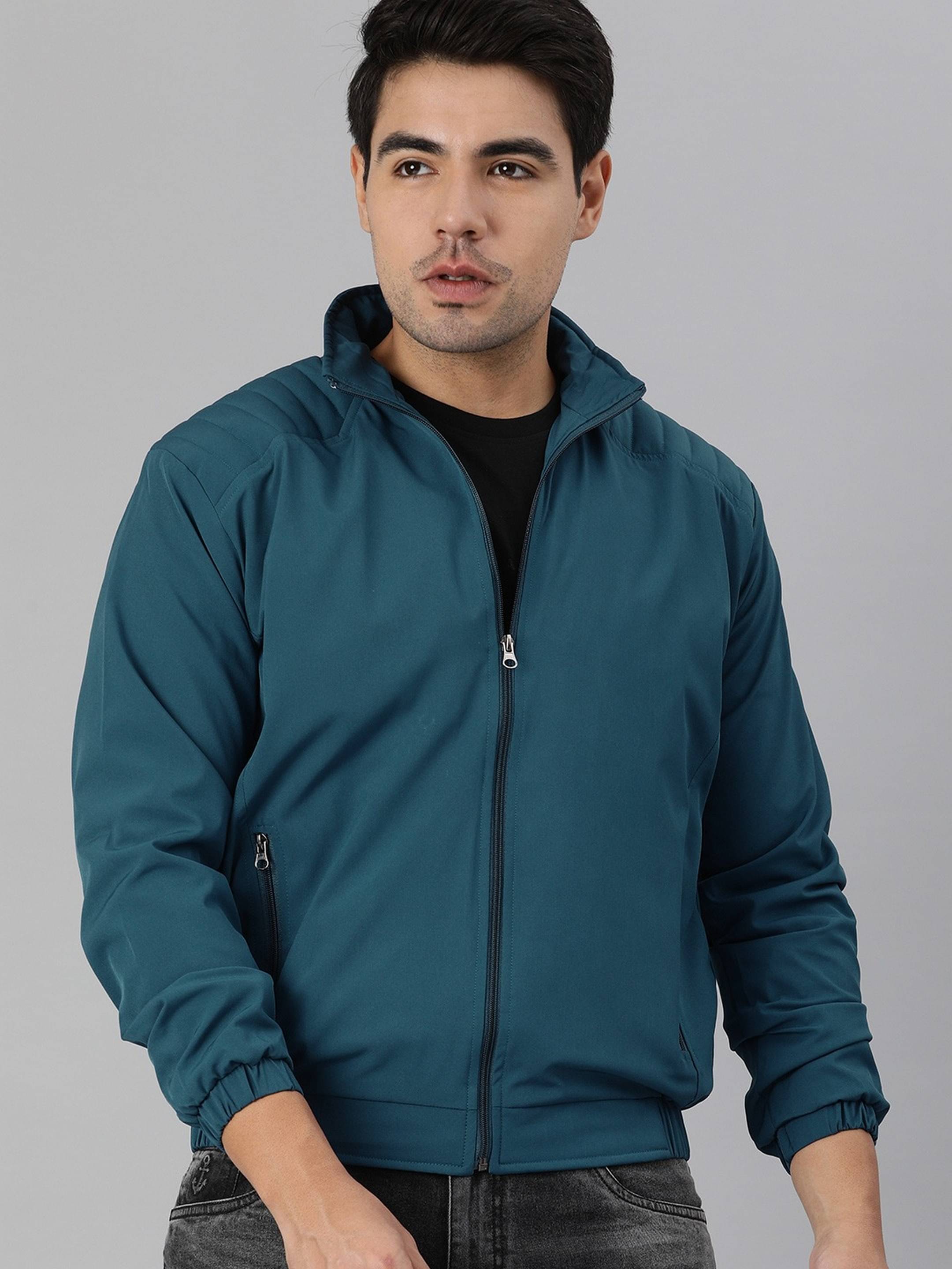 VOXATI Polyester Men's Casual Jacket - Blue ( Pack of 1 ) VOXATI Polyester Men's Casual Jacket - Blue ( Pack of 1 )