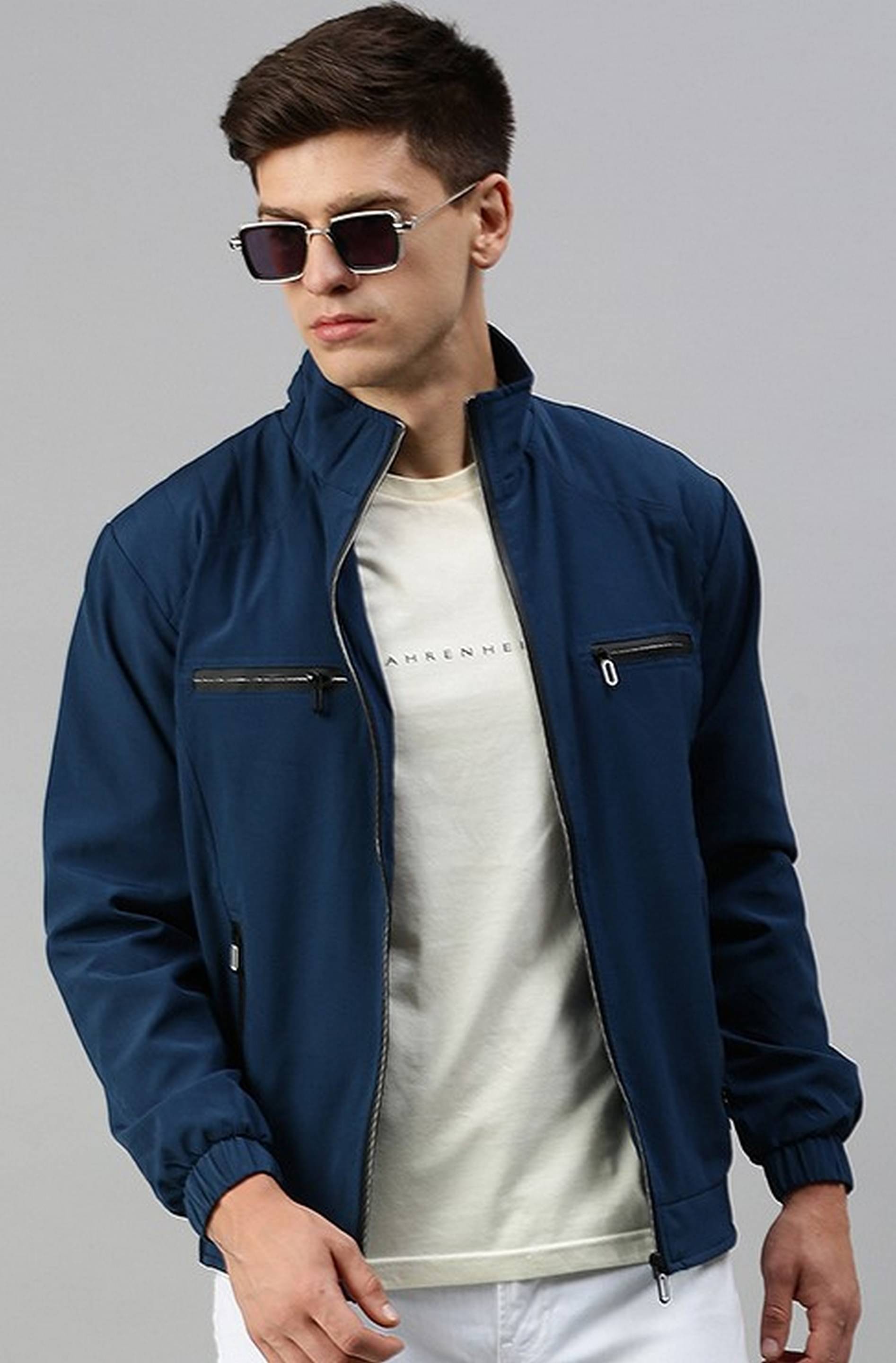 VOXATI Polyester Men's Windcheater Jacket - Blue ( Pack of 1 ) VOXATI Polyester Men's Windcheater Jacket - Blue ( Pack of 1 )