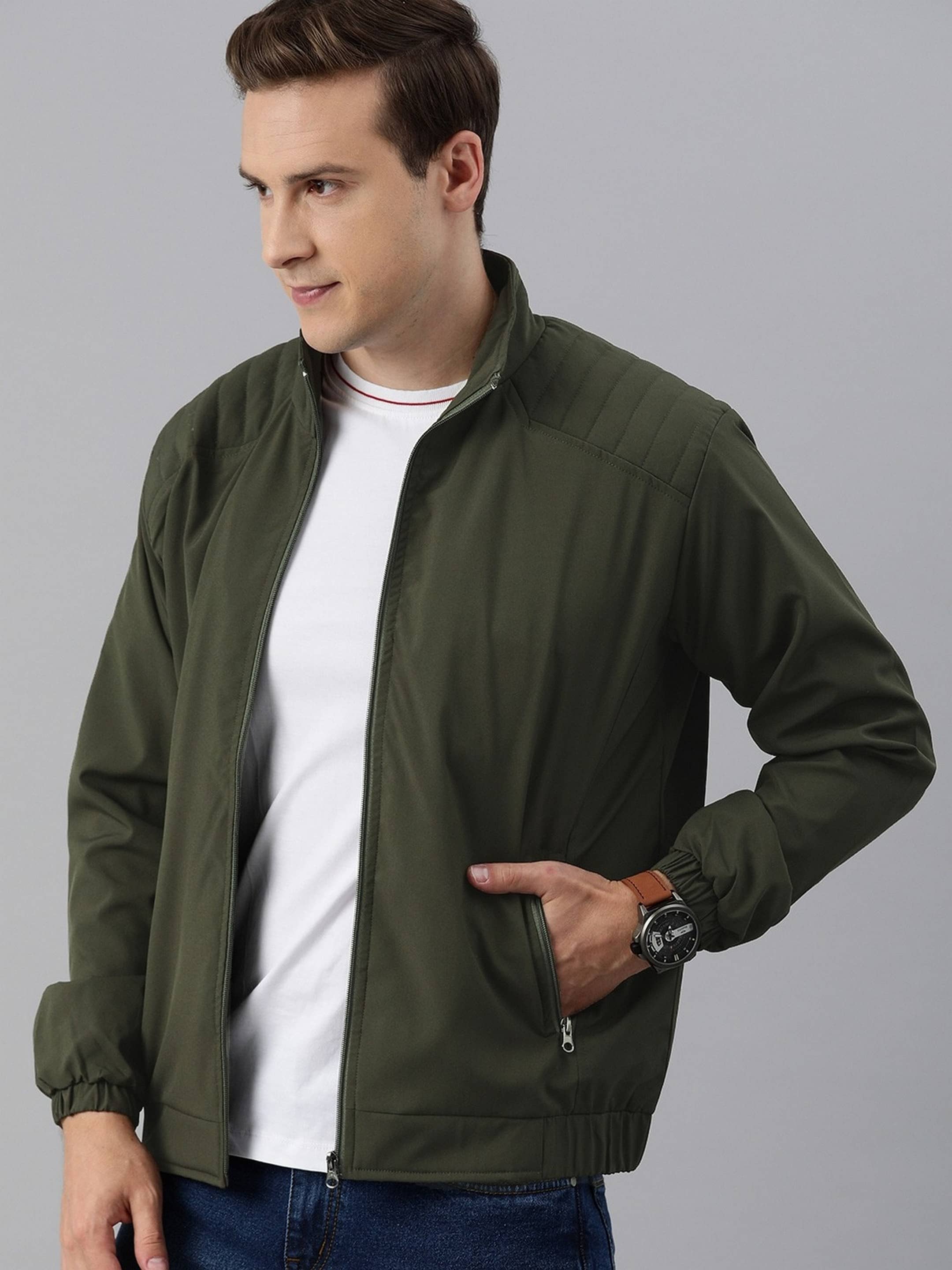 VOXATI Polyester Men's Windcheater Jacket - Grey ( Pack of 1 )