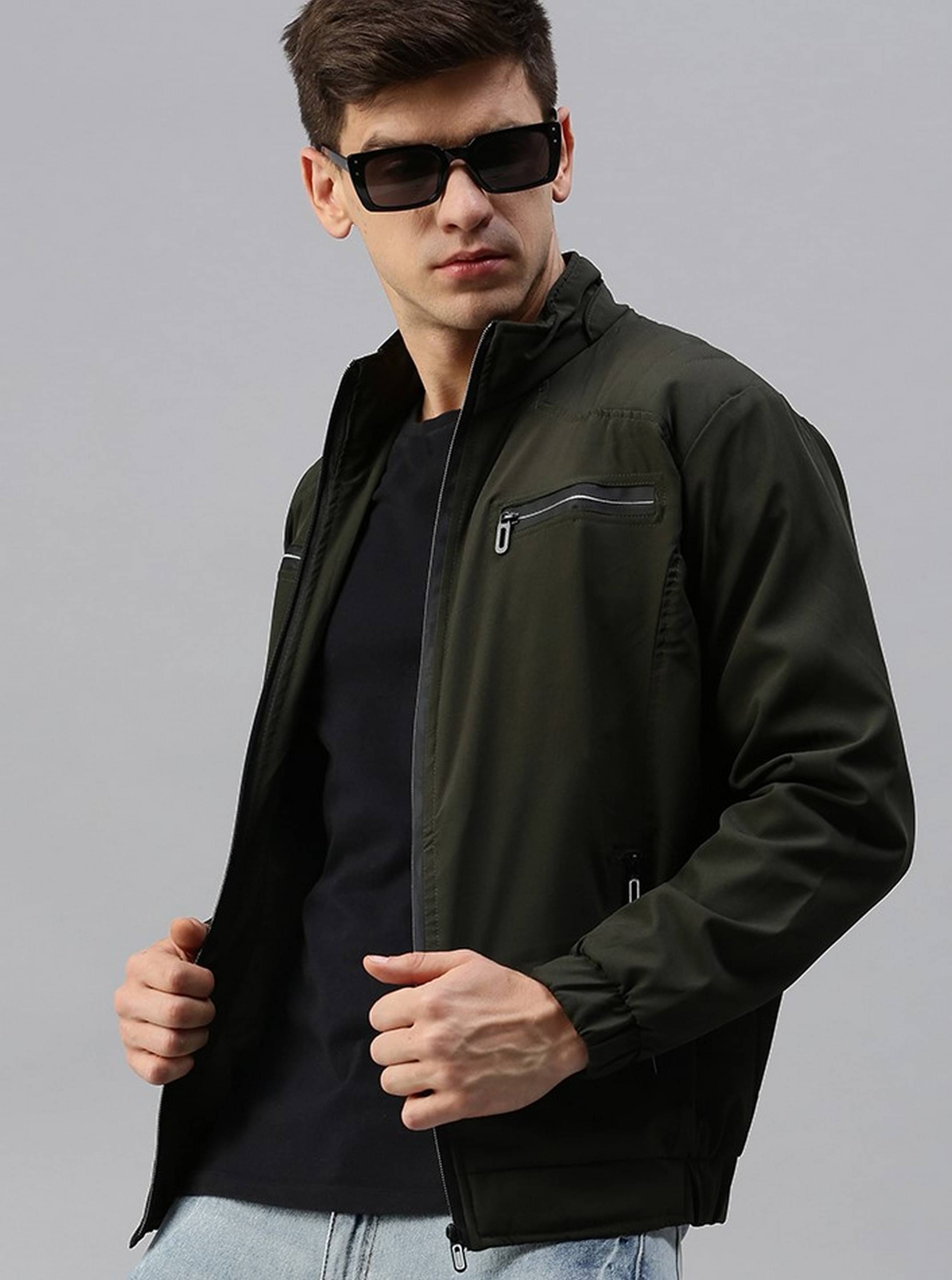     			VOXATI Polyester Men's Windcheater Jacket - Green ( Pack of 1 )