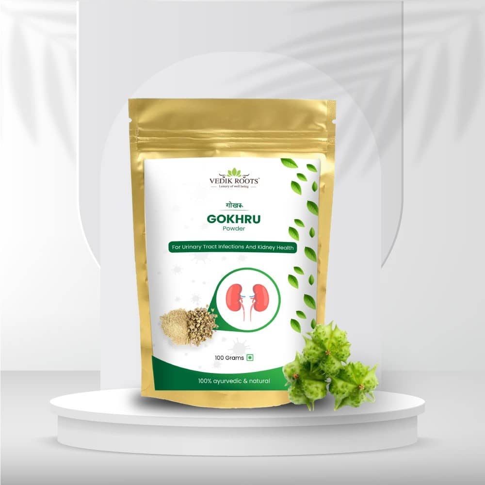 Vedikroots Gokhru Powder 100 gm Pack Of 1