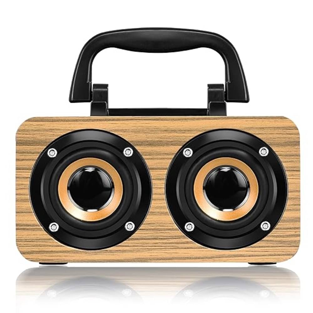     			Walrus WL-BOOMBOX-WOOD 6 W Bluetooth Speaker Bluetooth V 5.3 with USB,SD card Slot,Aux,3D Bass Playback Time 10 hrs Brown