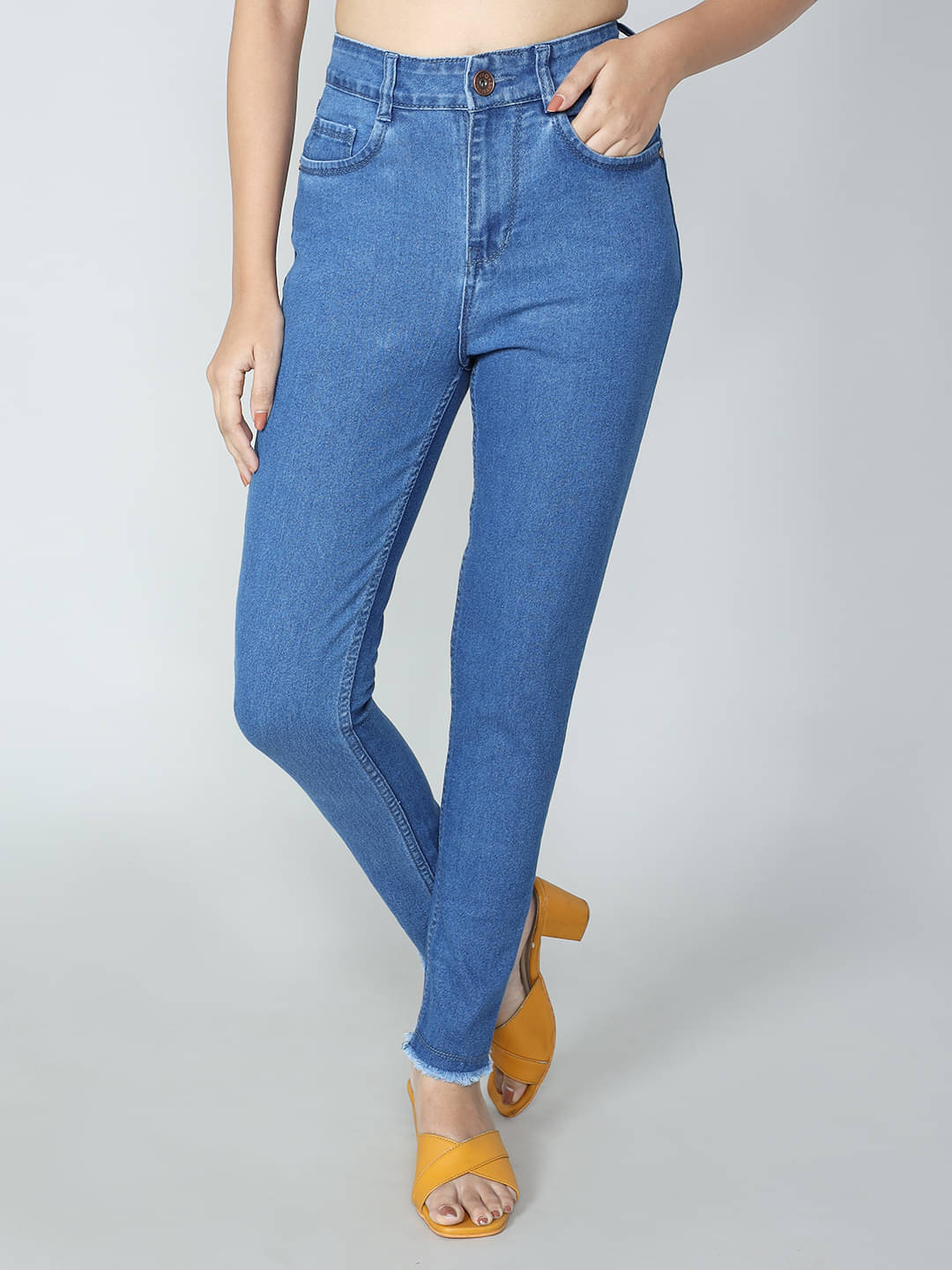     			novio - Blue Denim Slim Fit Women's Jeans ( Pack of 1 )