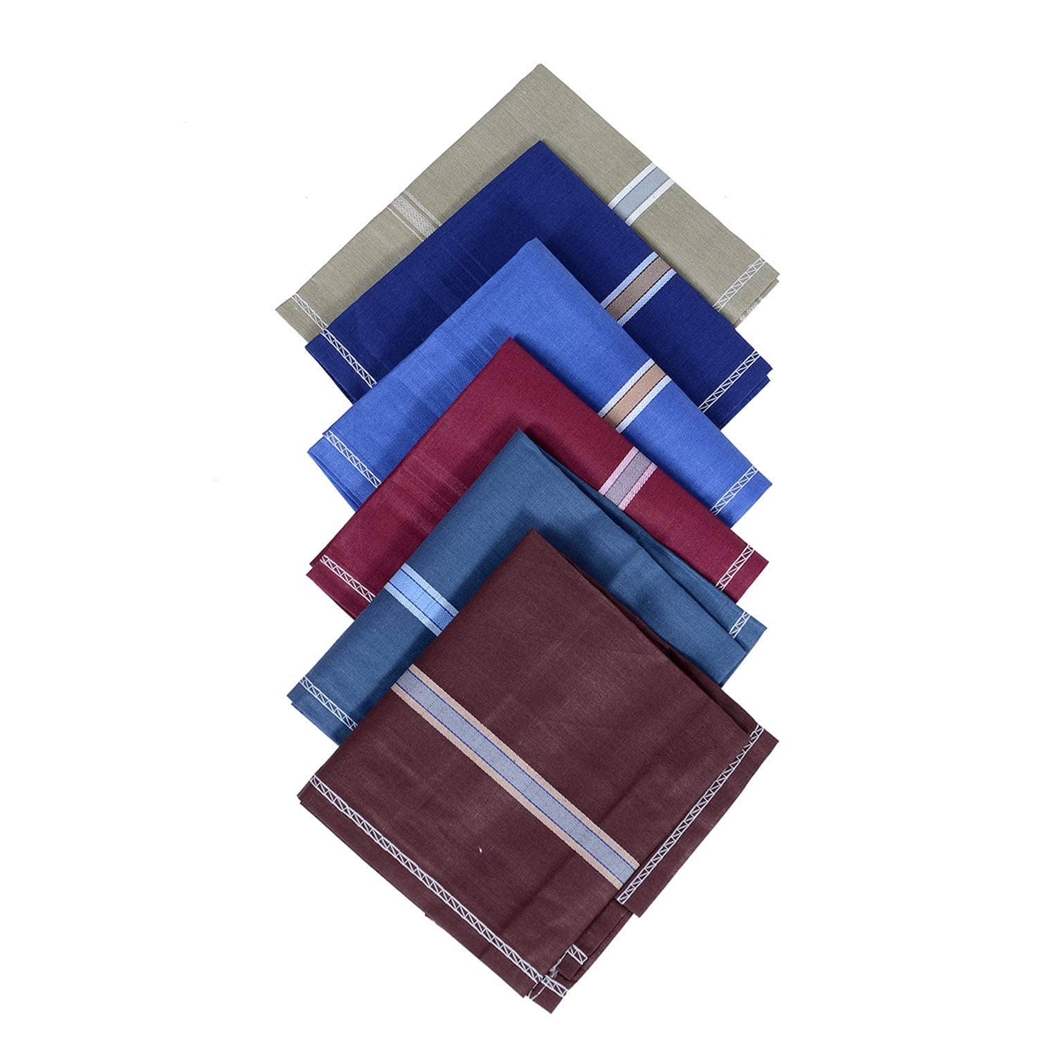 valdez Multicolor Cotton Men's Handkerchief ( Pack of 6 ) - Jewellery Sets | Buy online on ZillyBuy