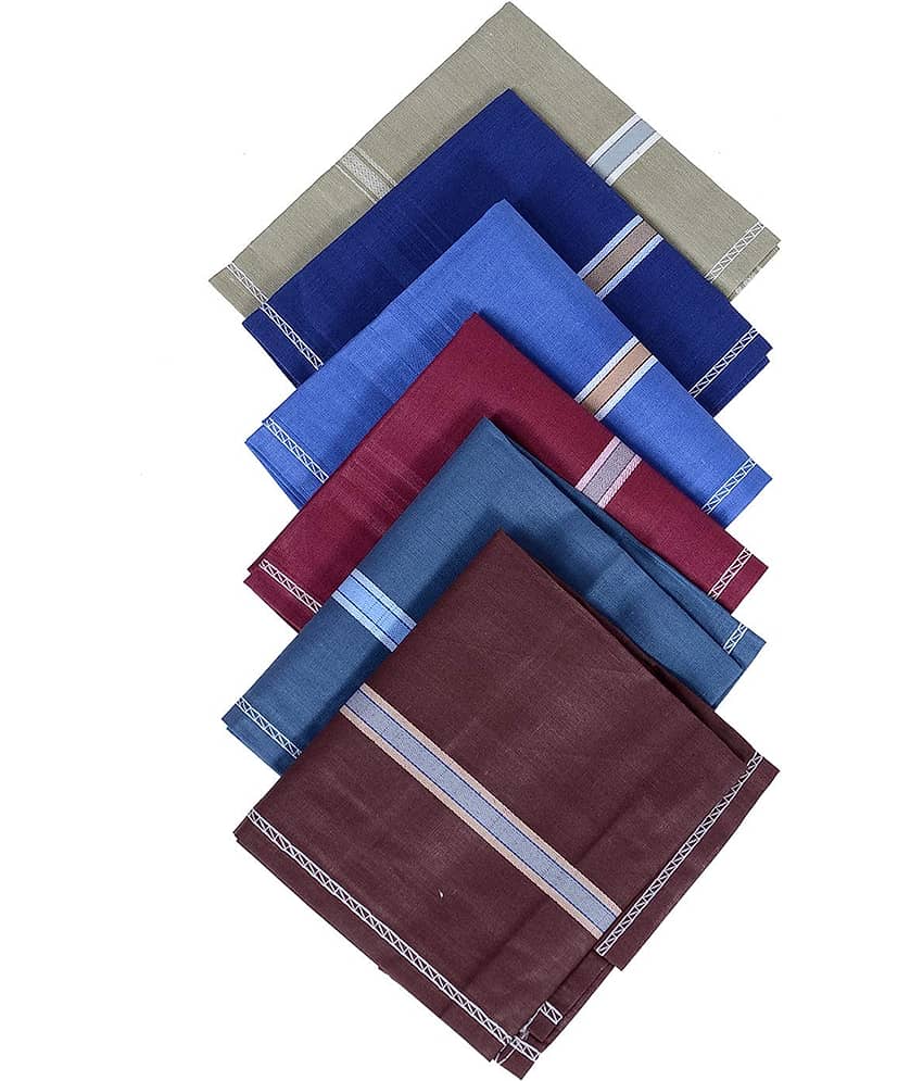valdez Multicolor Cotton Men's Handkerchief ( Pack of 6 ) - Jewellery Sets | Buy online on ZillyBuy