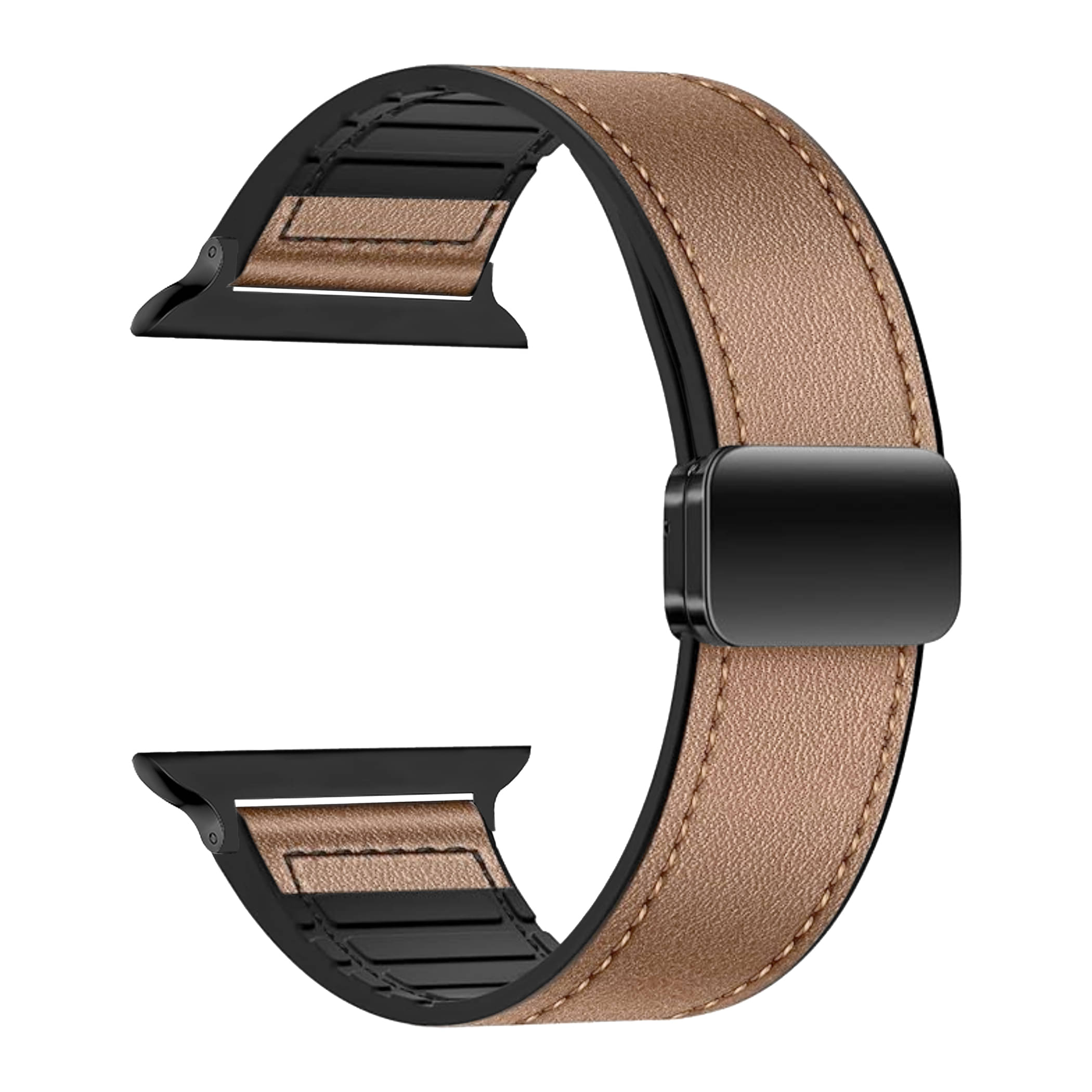     			ACM Watch Strap Slide Leather Magnetic Silicone compatible with Crossbeats Ignite S4 Max Smartwatch Belt Luxury Band Gold