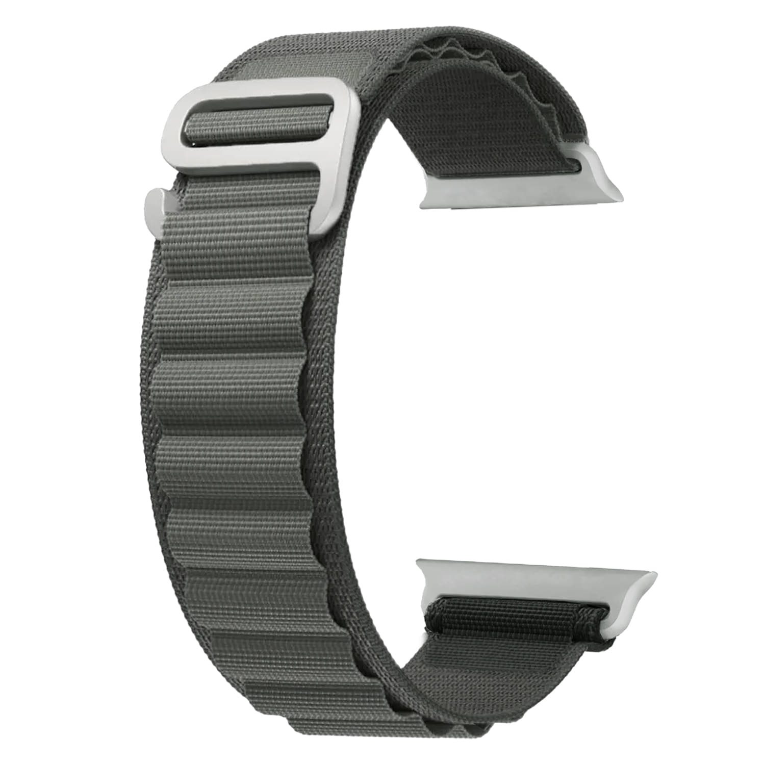     			ACM Watch Strap Slide Nylon compatible with Boult Dive Evo Smartwatch Sports Hook Band Grey
