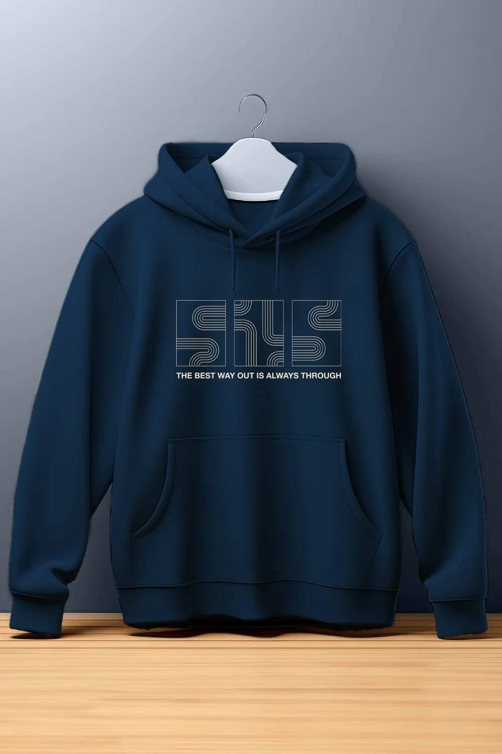 ATIGIANO APPAREL Fleece Hooded Men's Sweatshirt - Navy ( Pack of 1 ) ATIGIANO APPAREL Fleece Hooded Men's Sweatshirt - Navy ( Pack of 1 )