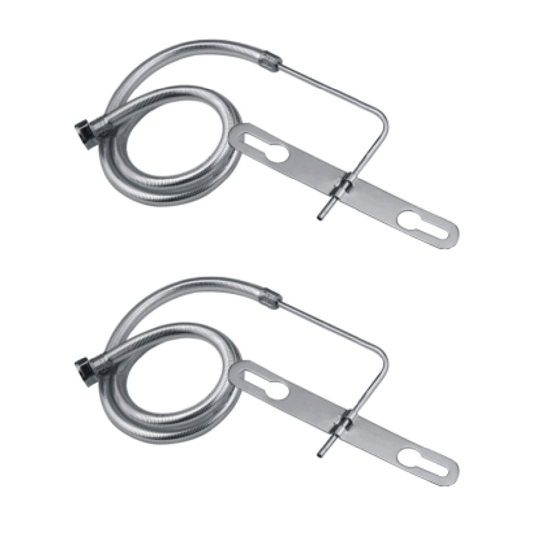 BATHONIX Round Nozzle 1.5 meter Jet Spray (Set of 2) Stainless Steel Jet Sprays BATHONIX Round Nozzle 1.5 meter Jet Spray (Set of 2) Stainless Steel Jet Sprays