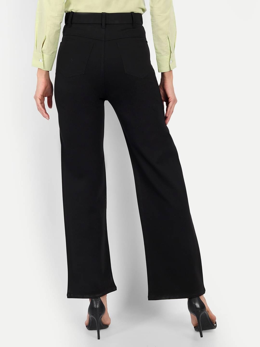    			Broadstar Pack of 1 Polyester Straight Women's Casual Pants ( Black )
