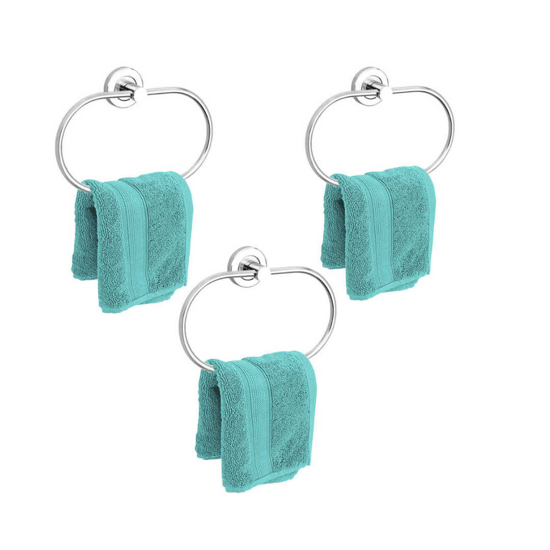 COSWARE - Towel Hanger S.S Flange Oval 3pcs COSWARE - Towel Hanger S.S Flange Oval 3pcs