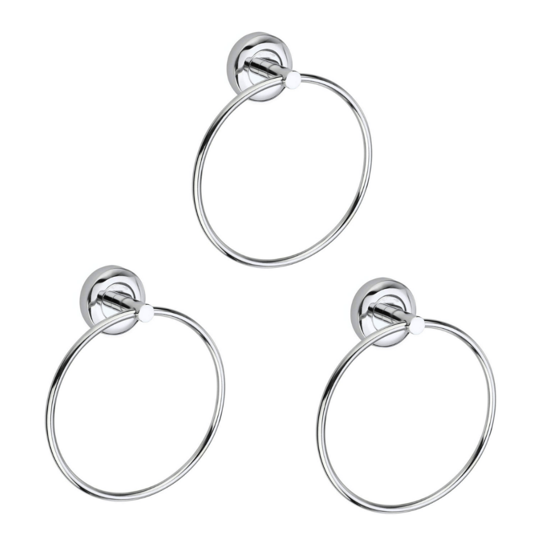 COSWARE - Towel Hanger SS Heavy Round 3pcs COSWARE - Towel Hanger SS Heavy Round 3pcs