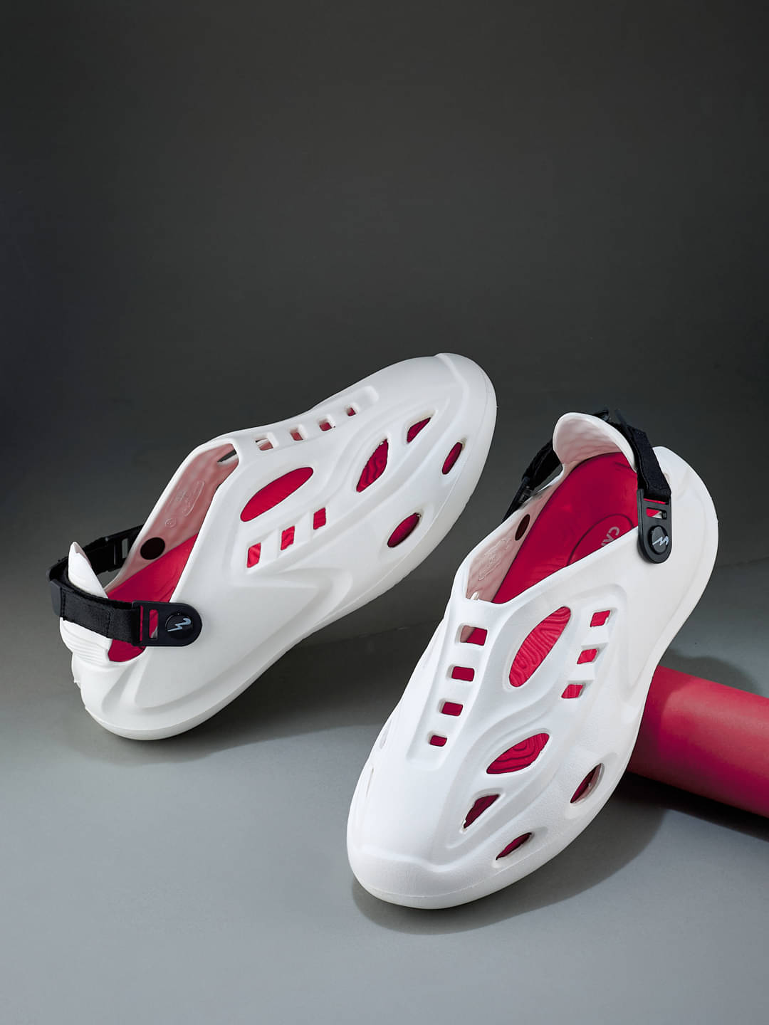     			Campus - White Men's Clogs