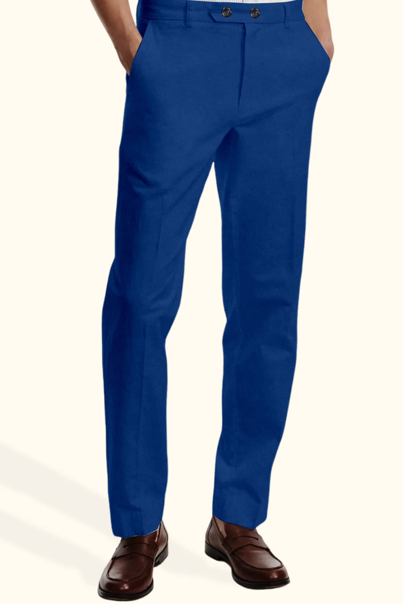 FTX Slim Flat Men's Chinos - Navy Blue ( Pack of 1 ) - Trousers | Buy online on ZillyBuy