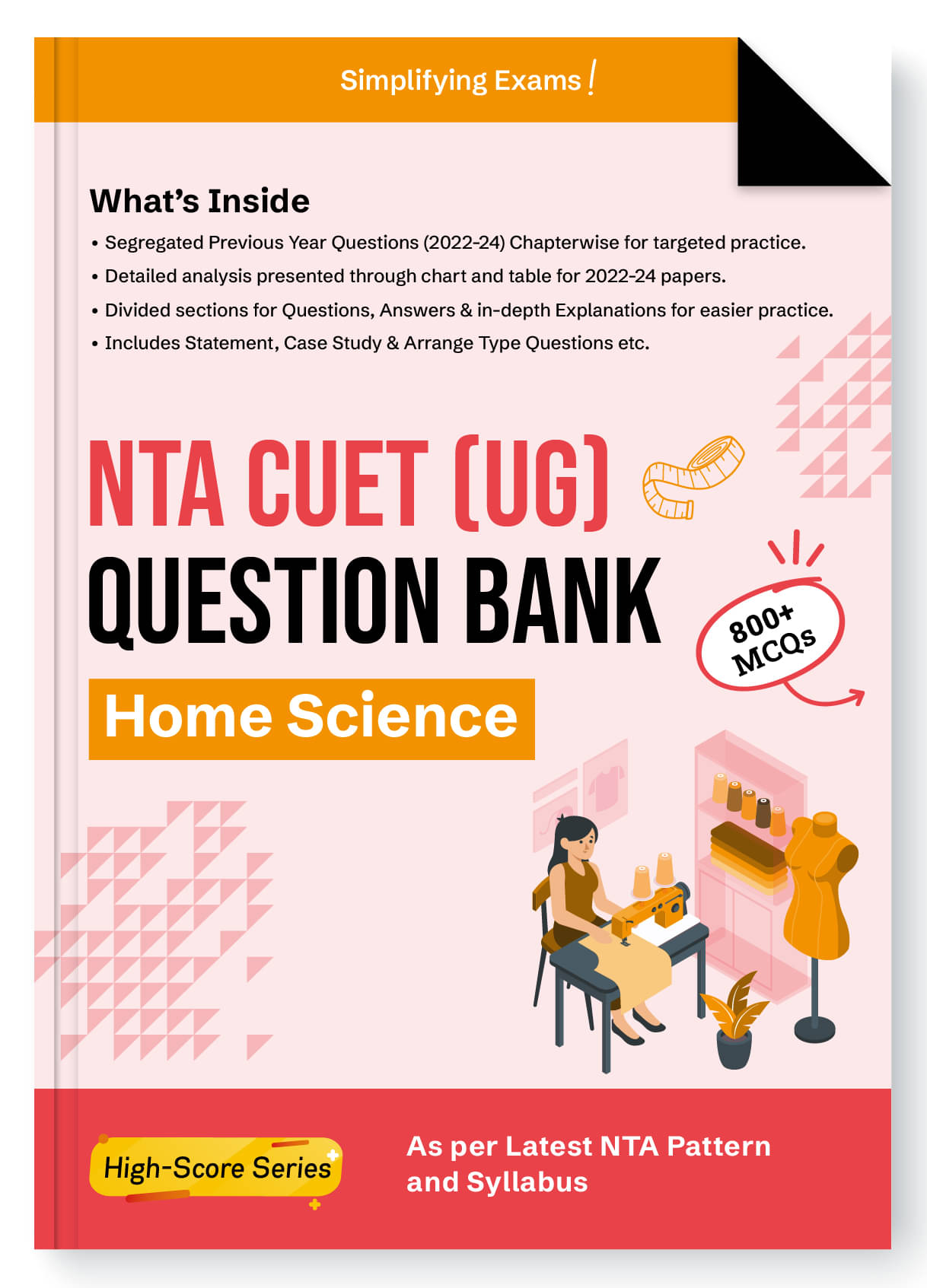 Gurukul By Oswal NTA CUET (UG) Home Science Question Bank Exam 2025 : 800+ MCQs, NTA Latest Syllabus Pattern 1st March Gurukul By Oswal NTA CUET (UG) Home Science Question Bank Exam 2025 : 800+ MCQs, NTA Latest Syllabus Pattern 1st March