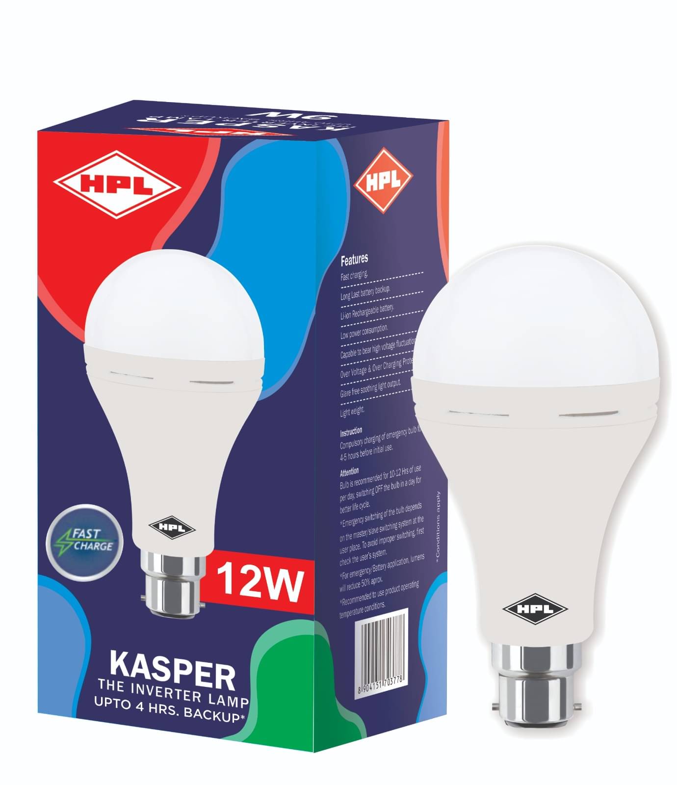 HPL 12W Cool Day Light Inverter Bulb ( Single Pack ) HPL 12W Cool Day Light Inverter Bulb ( Single Pack )