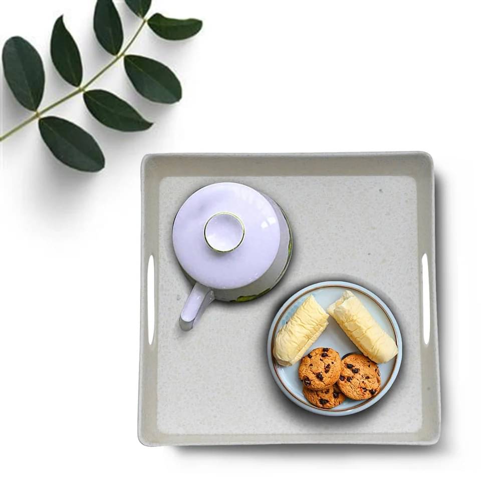 Kaira's Kitchen World Melamine Serving Tray 1000 ml Cream ( Set of 2 ) Kaira's Kitchen World Melamine Serving Tray 1000 ml Cream ( Set of 2 )