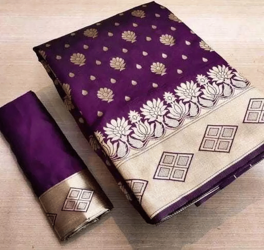    			NENCY FASHIONS Kanjivaram Silk Woven Saree With Unstitched Blouse Piece ( Wine )