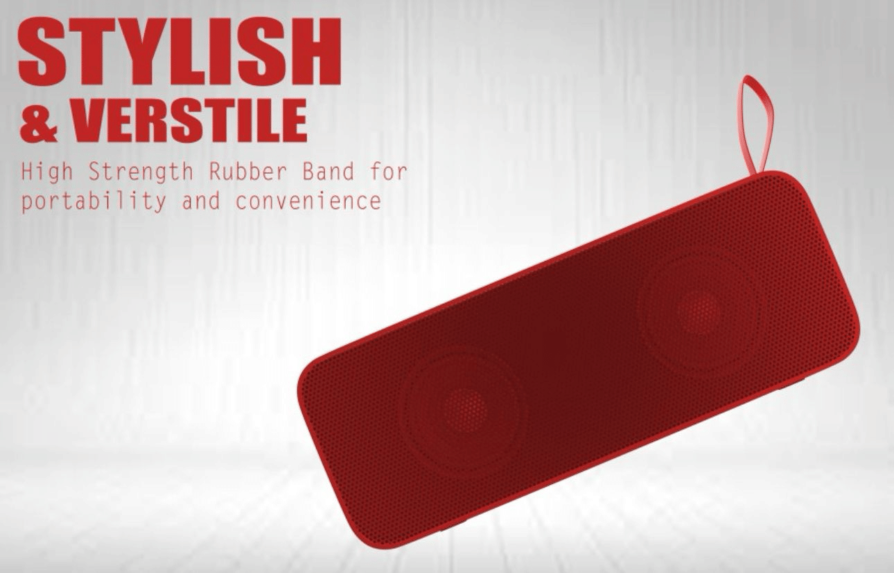     			NEUTON PRO BADSHAH 20 W Bluetooth Speaker Bluetooth v5.0 with 3D Bass Playback Time 8 hrs Red