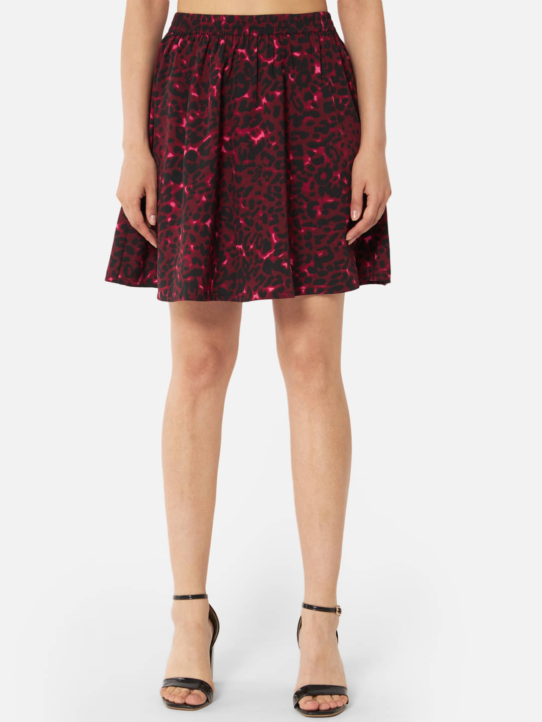 OTIRA Multicolor Crepe Women's Circle Skirt ( Pack of 1 ) OTIRA Multicolor Crepe Women's Circle Skirt ( Pack of 1 )