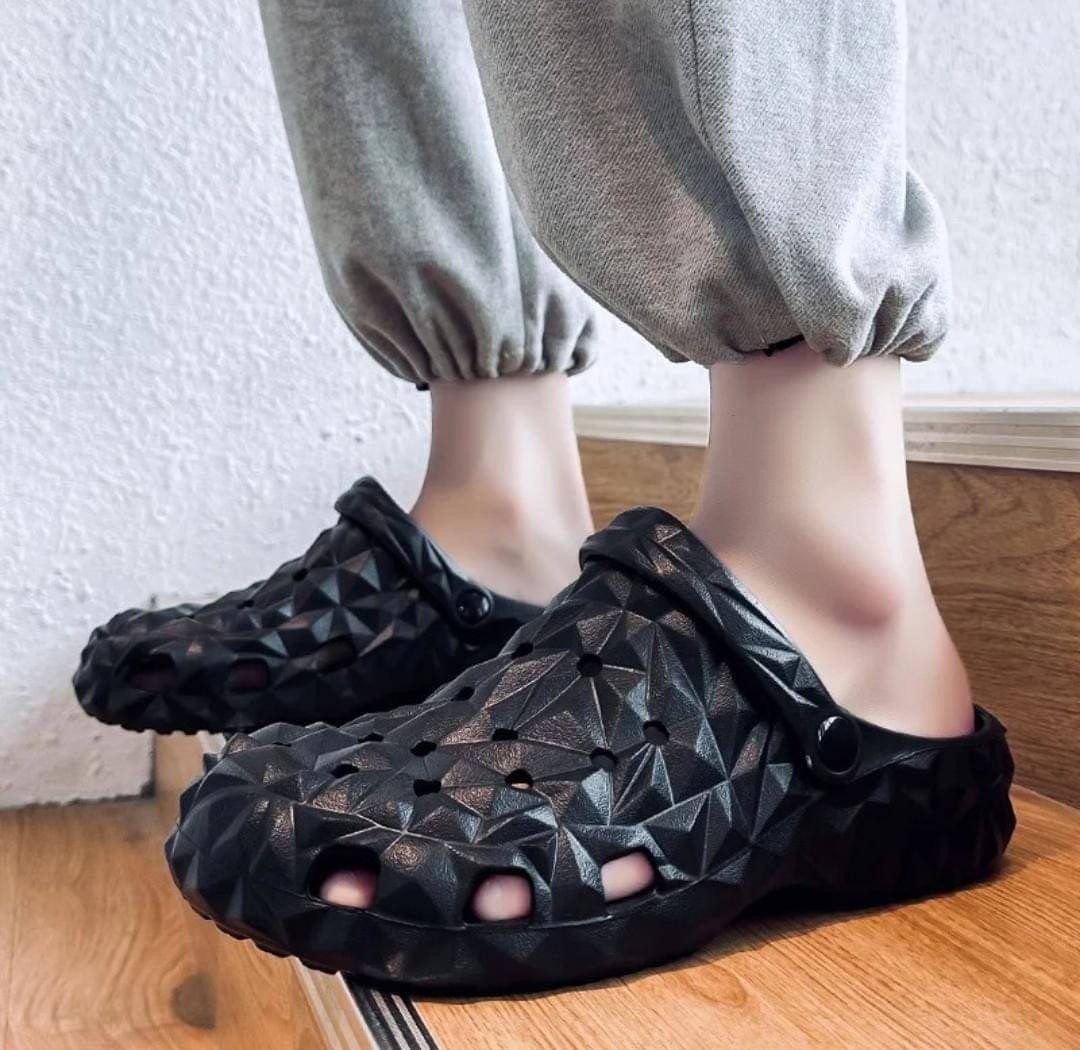     			PM Traders - Black Men's Clogs