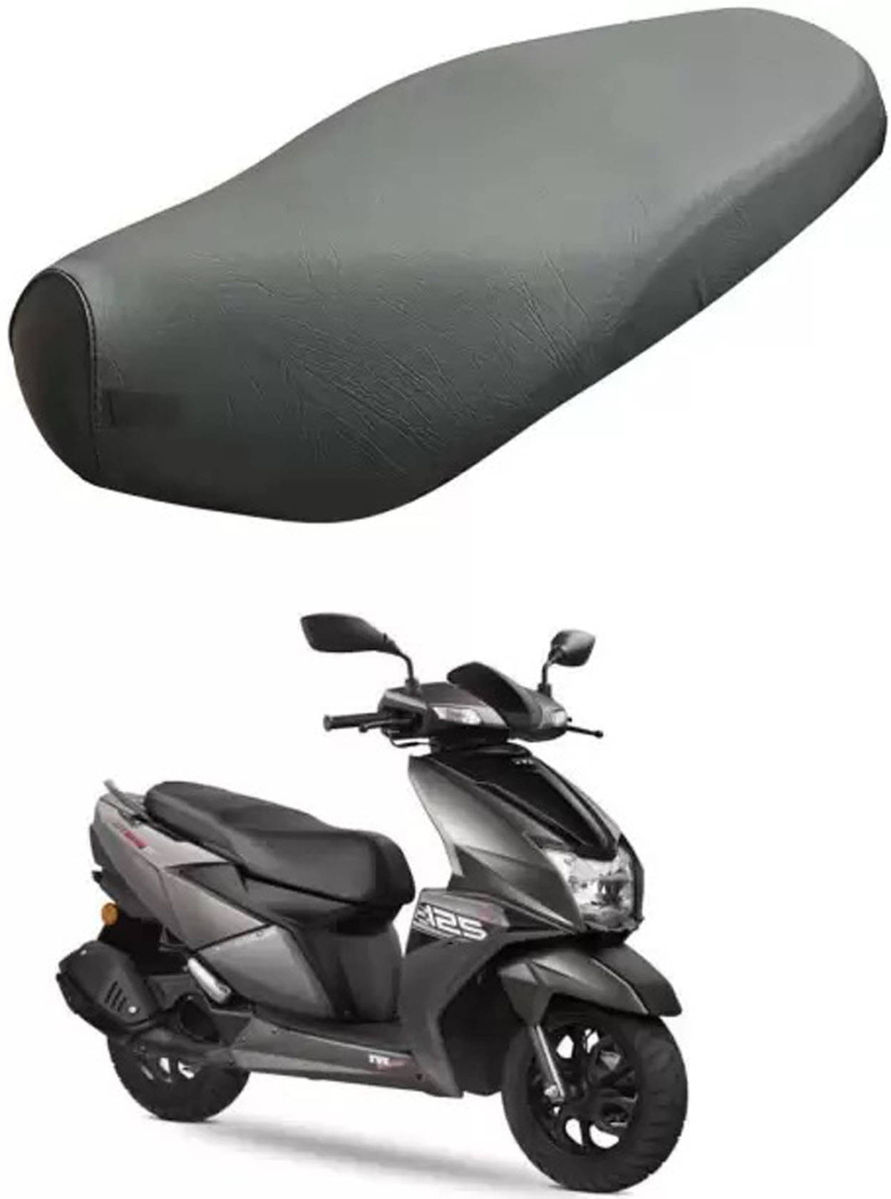 RONISH Single Seat Cover For NTorq 125 Single Bike Seat Cover For TVS NTorq 125     			RONISH Single Seat Cover For NTorq 125 Single Bike Seat Cover For TVS NTorq 125