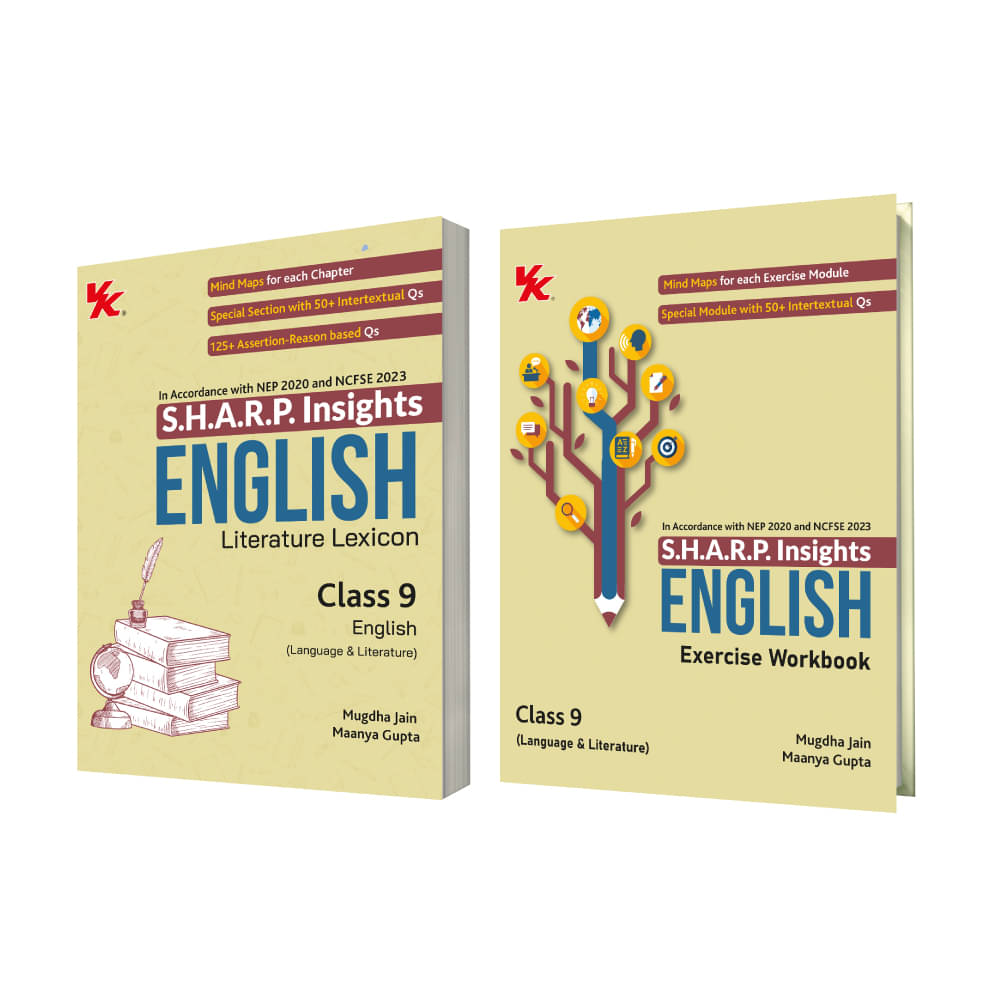 S.H.A.R.P. Insights-CBSE Class 9 English(Lang. and Lit.)Lex & Ex. Workbook(Set of 2) by Mugdha Jain(BITS Pilani, IIM-A) & Maanya Gupta(IIM-A) 2025-26 S.H.A.R.P. Insights-CBSE Class 9 English(Lang. and Lit.)Lex & Ex. Workbook(Set of 2) by Mugdha Jain(BITS Pilani, IIM-A) & Maanya Gupta(IIM-A) 2025-26