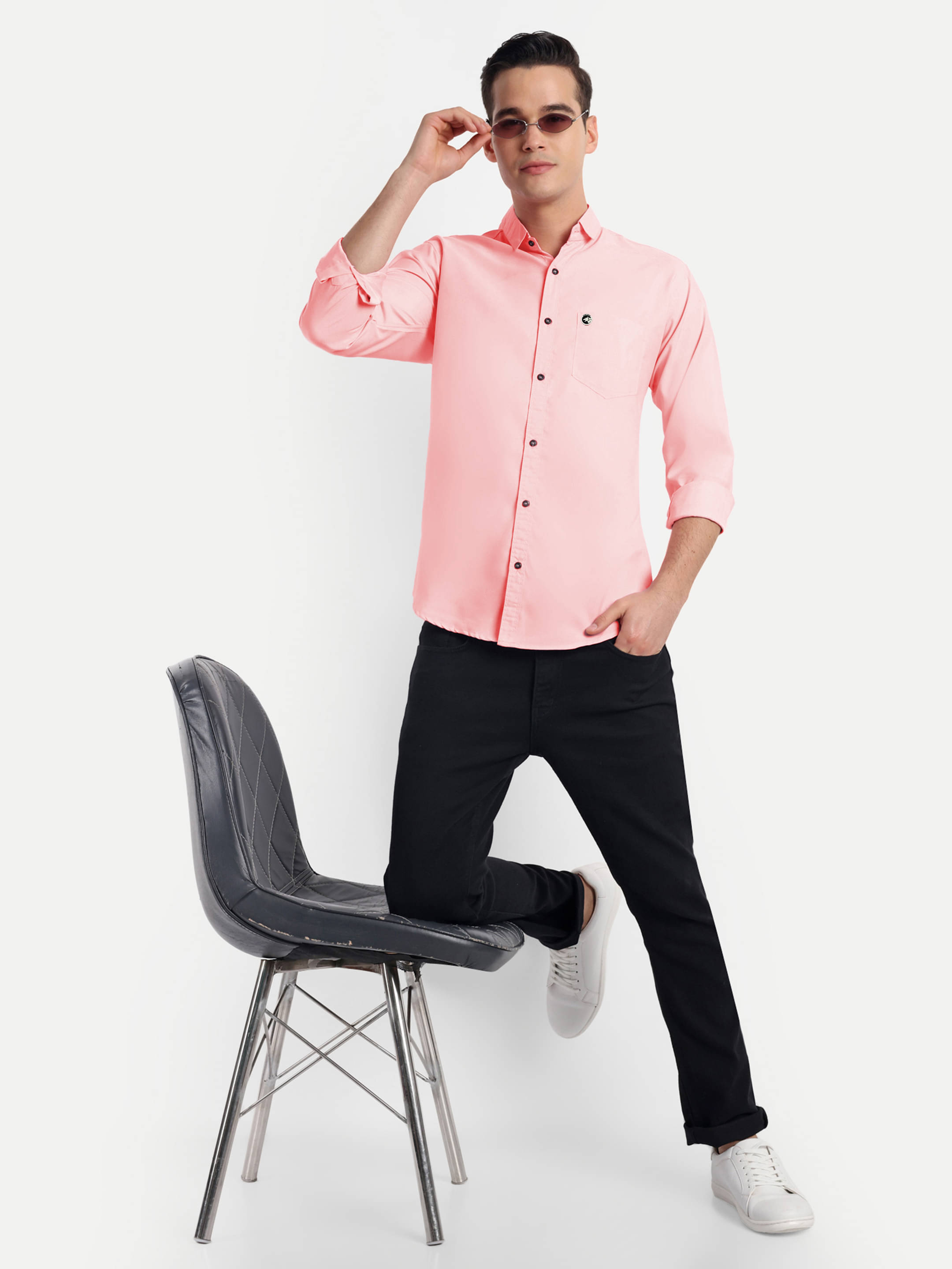 S-LINE Cotton Slim Fit Full Sleeves Men's Formal Shirt - Peach ( Pack of 1 ) S-LINE Cotton Slim Fit Full Sleeves Men's Formal Shirt - Peach ( Pack of 1 )