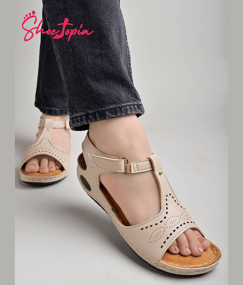 Shoetopia Tan Women's Sandal Heels - Heels | Buy online on ZillyBuy