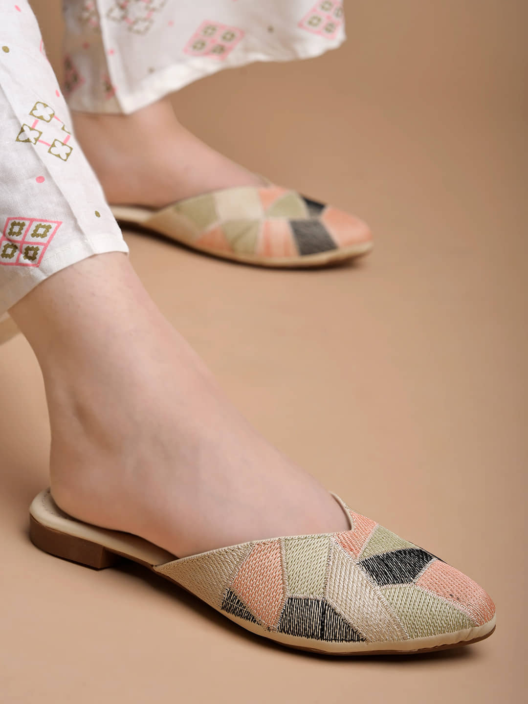 Shoetopia Green Women's Flats
