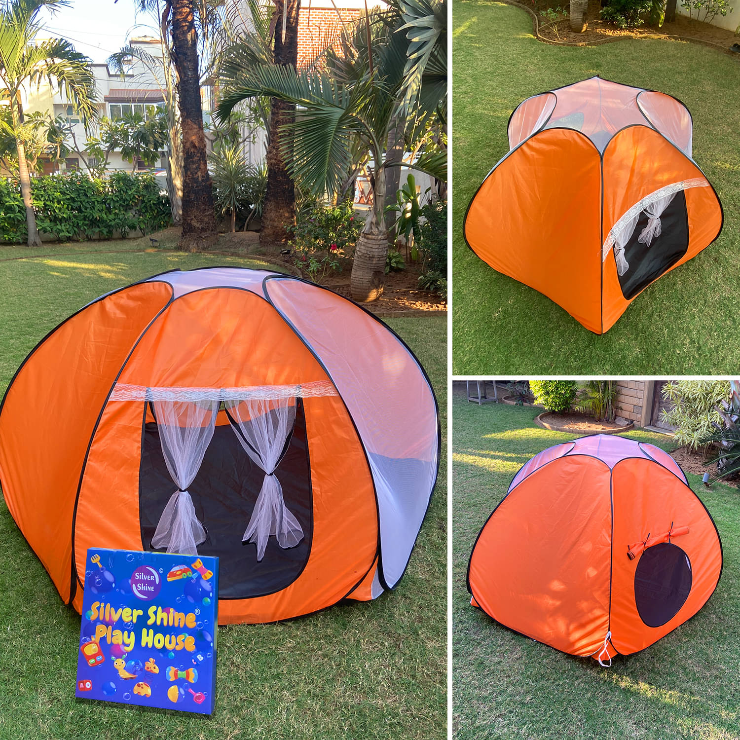     			Star Tent Play House Patterns Foldable Popup for Boys & Girls