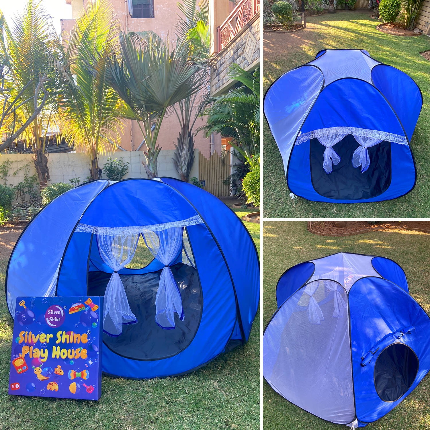     			Star Tent Play House Patterns Foldable Popup for Boys & Girls