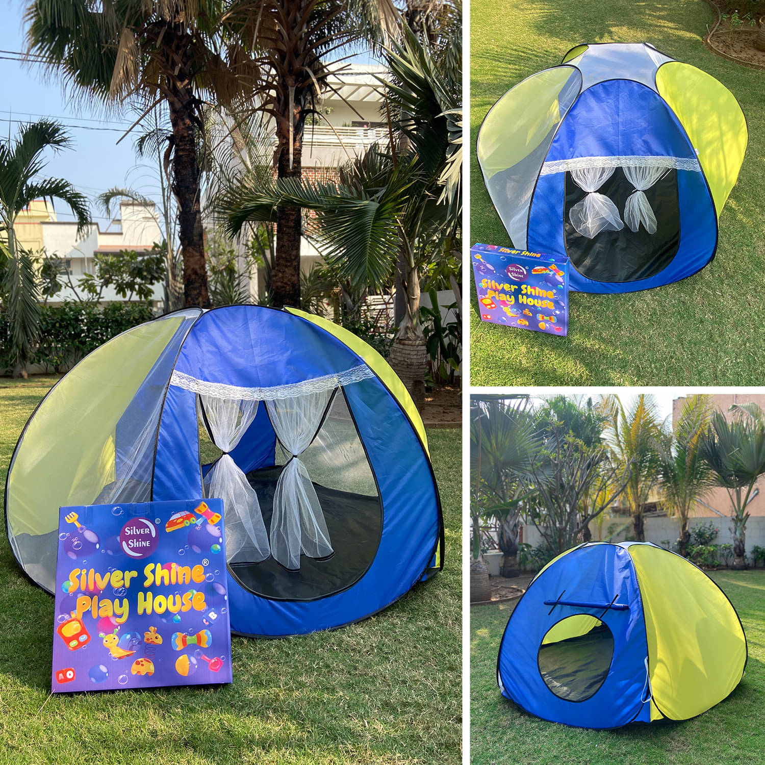     			Star Tent Play House Patterns Foldable Popup for Boys & Girls