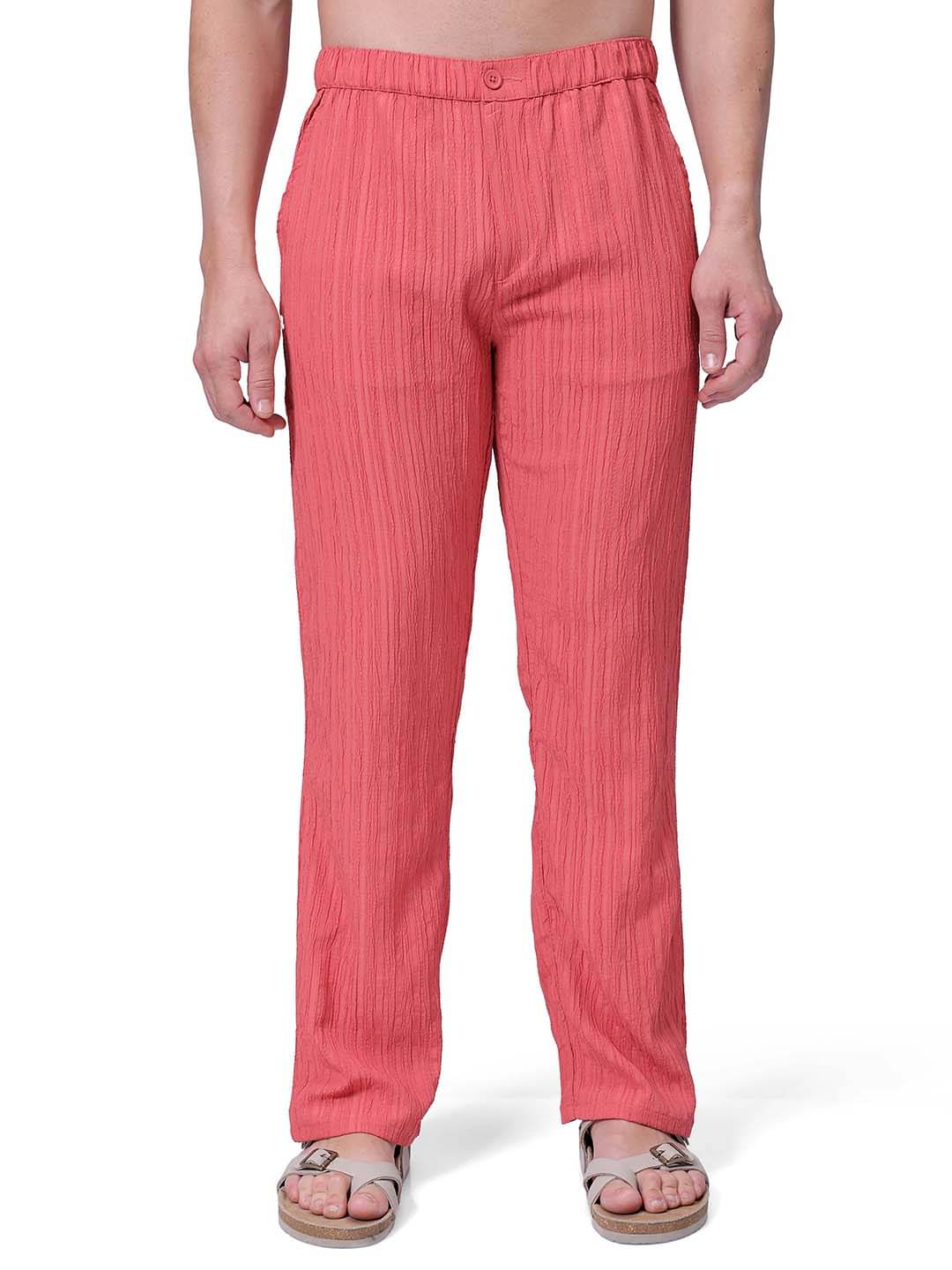     			The Indian Garage Co. Loose Balloon Flat Men's Chinos - Red ( Pack of 1 )
