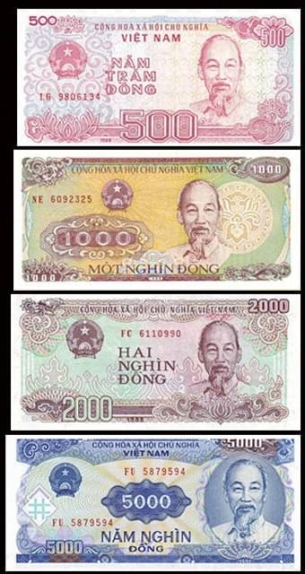 Vietnam 500-1000-2000-5000 Dong Set of 4 Notes in Top Grade Gem UNC Vietnam 500-1000-2000-5000 Dong Set of 4 Notes in Top Grade Gem UNC