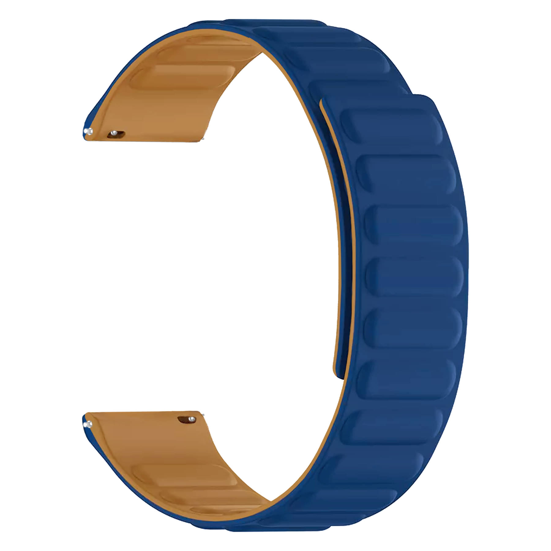    			ACM Watch Strap Magnetic Silicone 22mm compatible with Pebble Revolve Pro Smartwatch Luxury Band Dark Blue