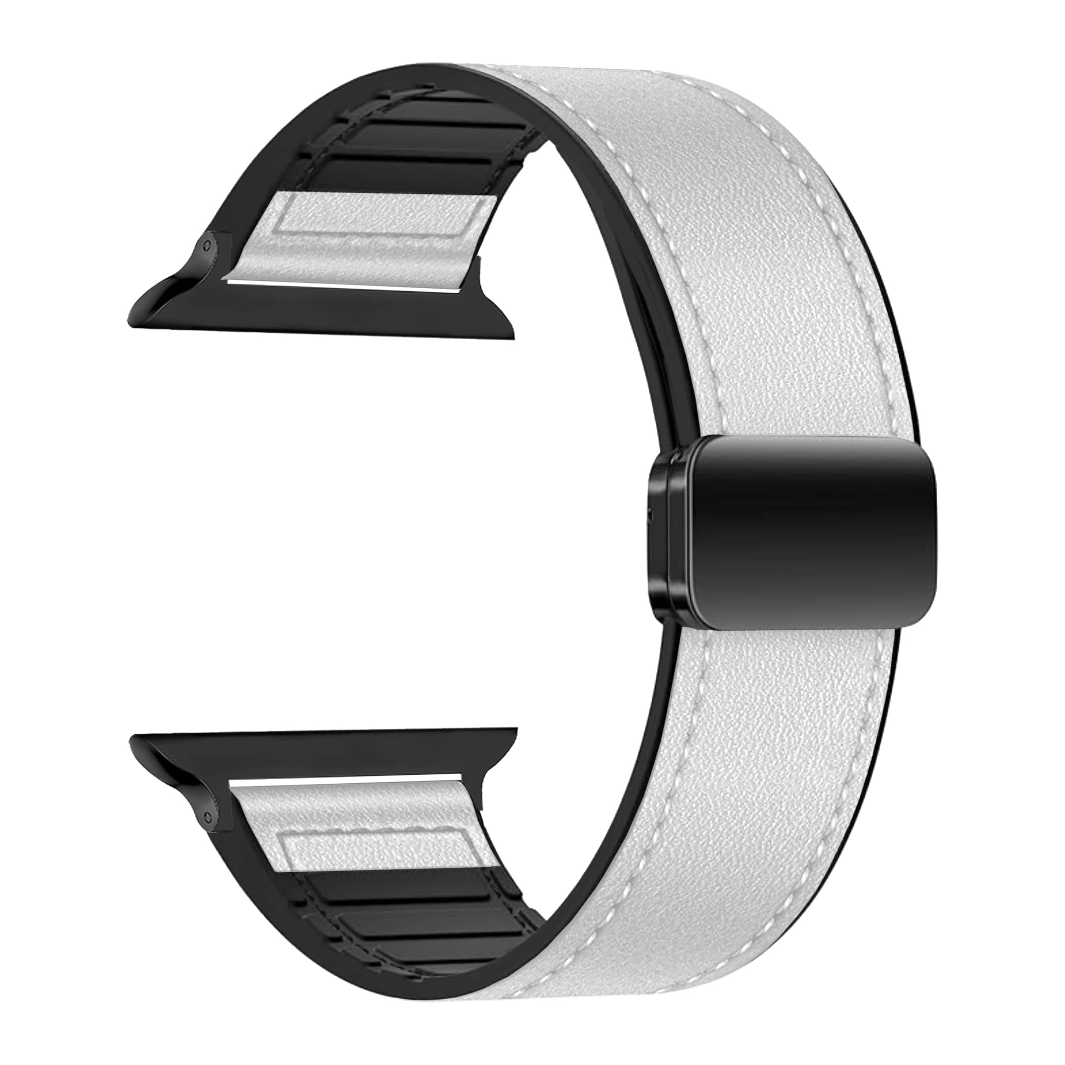 ACM Watch Strap Slide Leather Magnetic Silicone compatible with Hammer Pulse X Smartwatch Belt Luxury Band White ACM Watch Strap Slide Leather Magnetic Silicone compatible with Hammer Pulse X Smartwatch Belt Luxury Band White