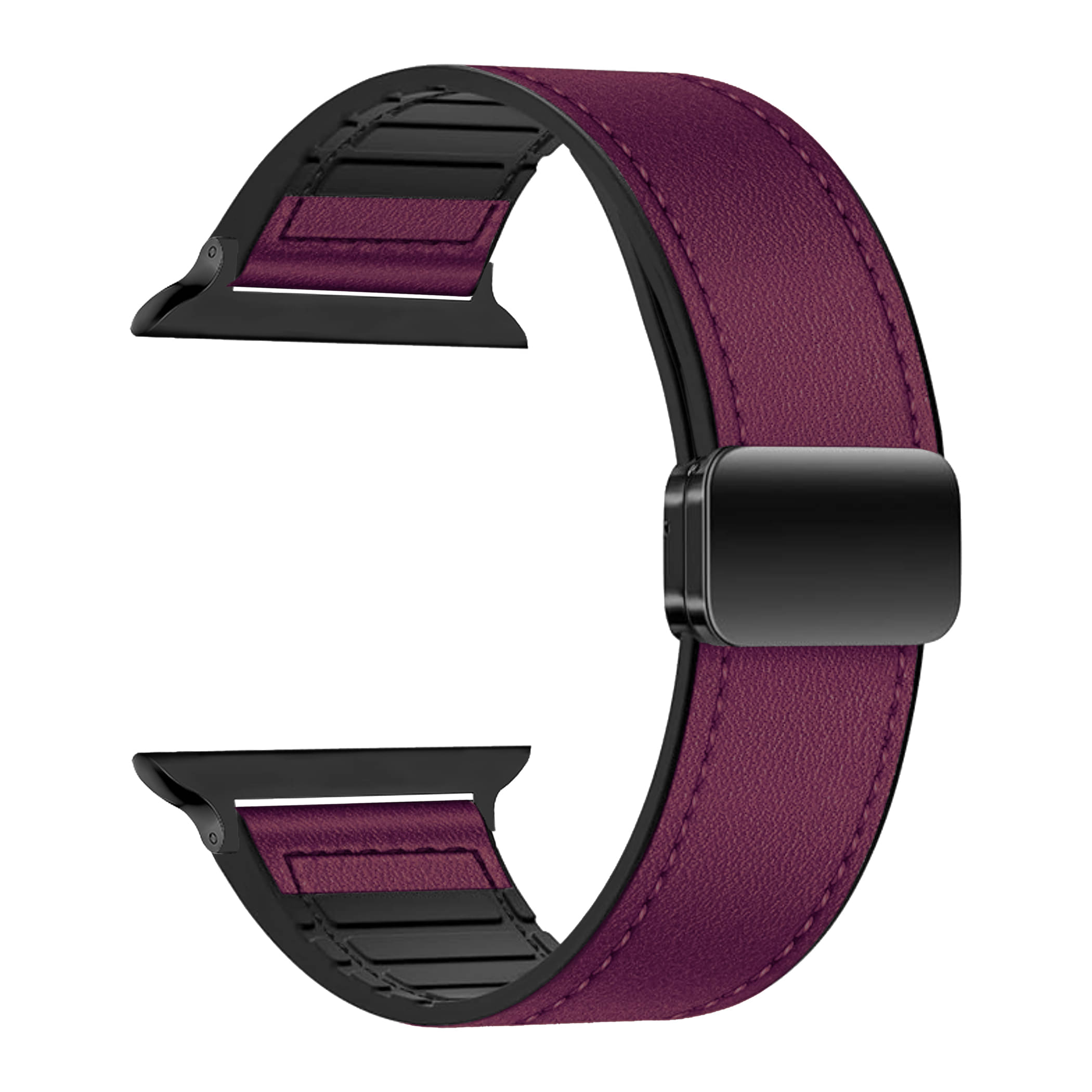 ACM Watch Strap Slide Leather Magnetic Silicone compatible with Crossbeats Ignite S2 Smartwatch Belt Luxury Band Purple ACM Watch Strap Slide Leather Magnetic Silicone compatible with Crossbeats Ignite S2 Smartwatch Belt Luxury Band Purple