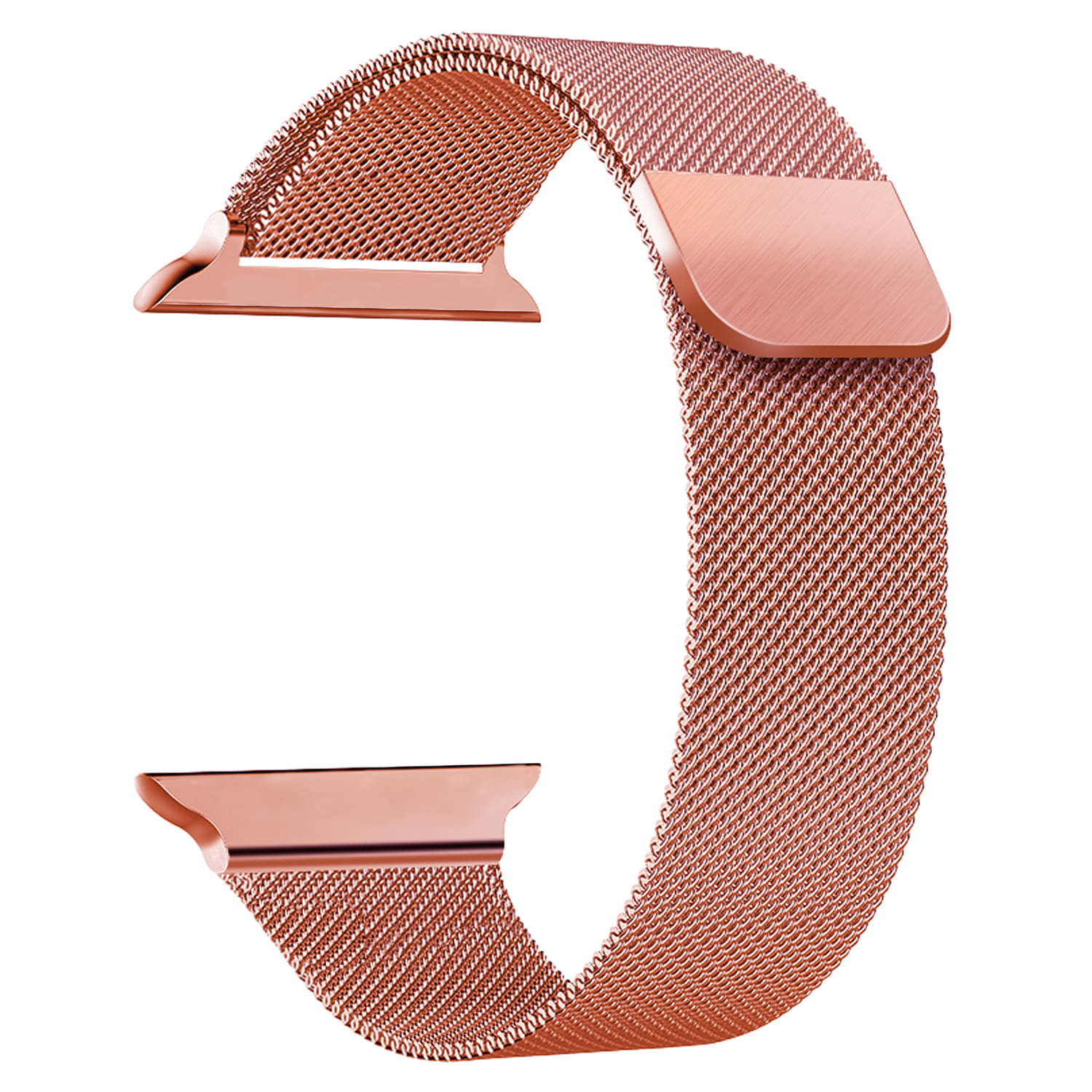 ACM Watch Strap Slide Magnetic Loop compatible with Pebble Cosmos Grande Smartwatch Luxury Metal Chain Band Rose Gold Pink ACM Watch Strap Slide Magnetic Loop compatible with Pebble Cosmos Grande Smartwatch Luxury Metal Chain Band Rose Gold Pink