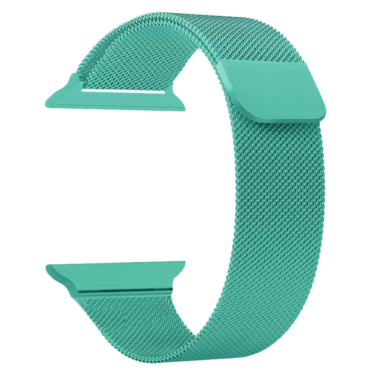     			ACM Watch Strap Slide Magnetic Loop compatible with Punnkfunnk Present Watch 8 Smartwatch Luxury Metal Chain Band Turquoise