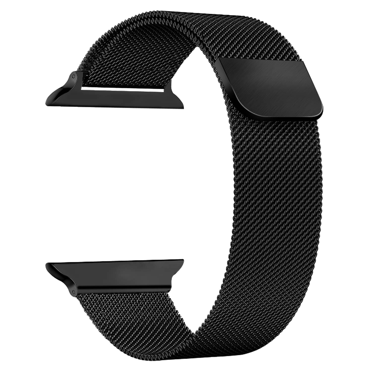 ACM Watch Strap Slide Magnetic Loop compatible with Pebble Frost Smartwatch Luxury Metal Chain Band Black ACM Watch Strap Slide Magnetic Loop compatible with Pebble Frost Smartwatch Luxury Metal Chain Band Black